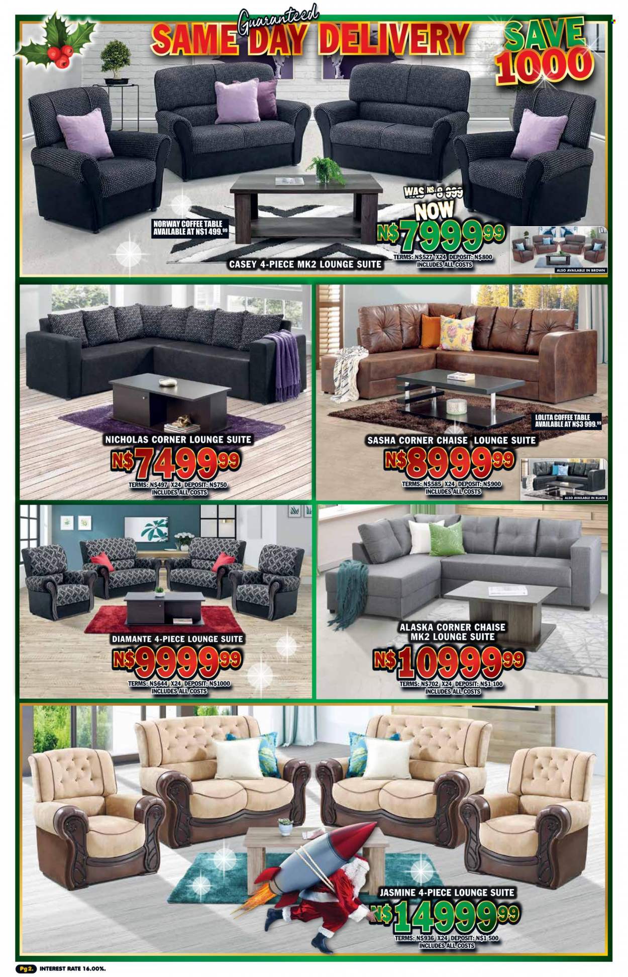 Lewis catalogue  - 12/12/2022 - 02/01/2023 - Sales products - table, lounge suite, lounge, coffee table. Page 2.