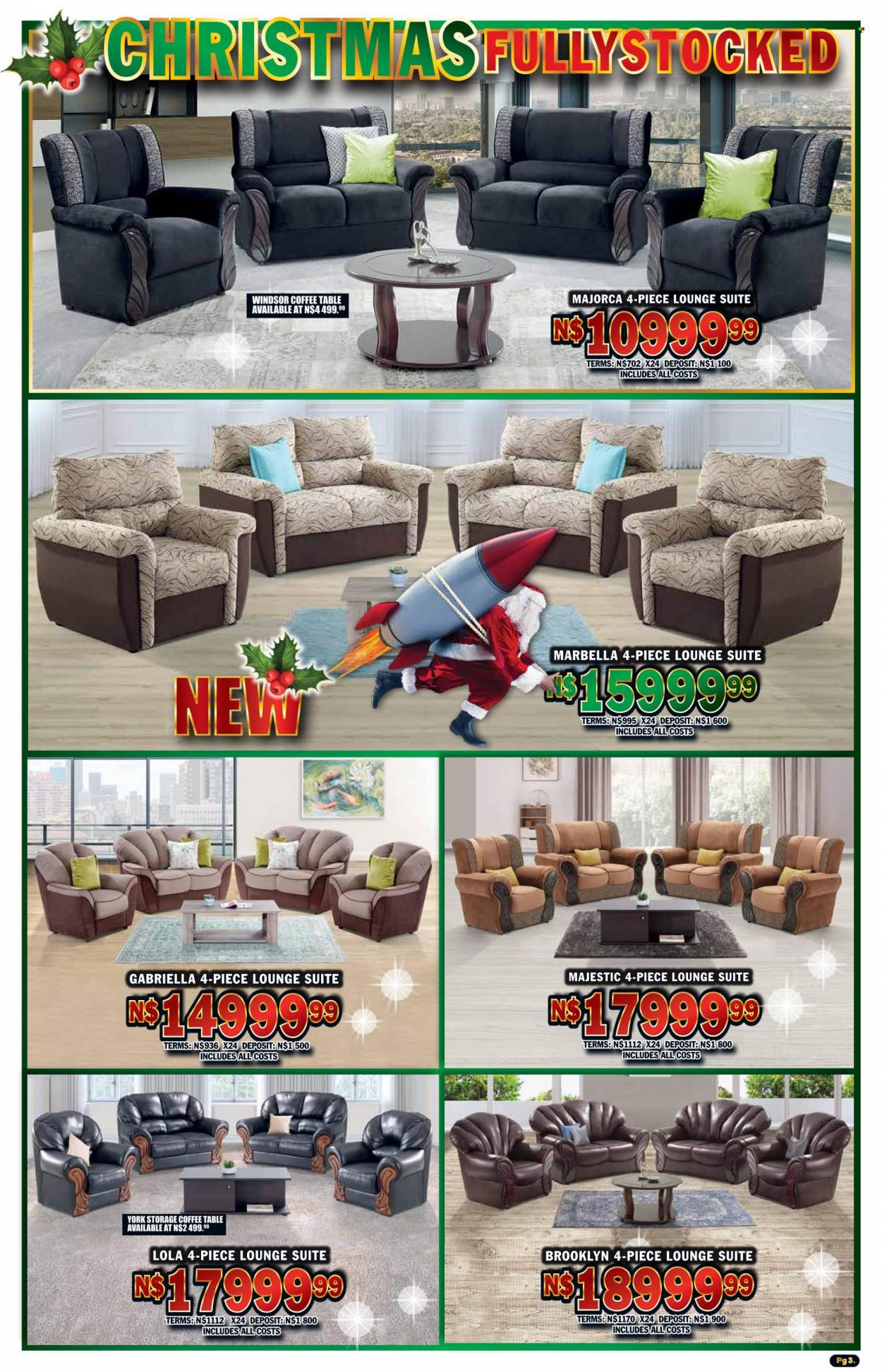 Lewis catalogue  - 12/12/2022 - 02/01/2023 - Sales products - table, lounge suite, lounge, coffee table. Page 3.