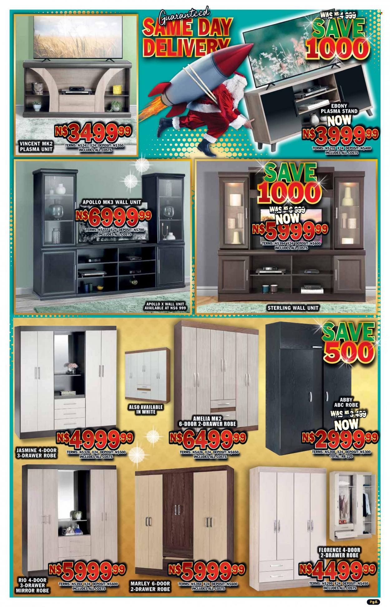 Lewis catalogue  - 12/12/2022 - 02/01/2023 - Sales products - wall unit, mirror. Page 5.