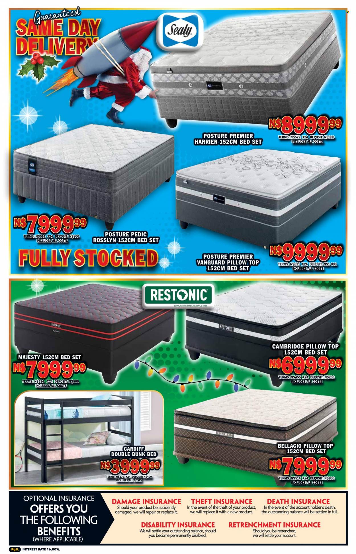 Lewis catalogue  - 12/12/2022 - 02/01/2023 - Sales products - bed, bunk bed, pillow. Page 8.