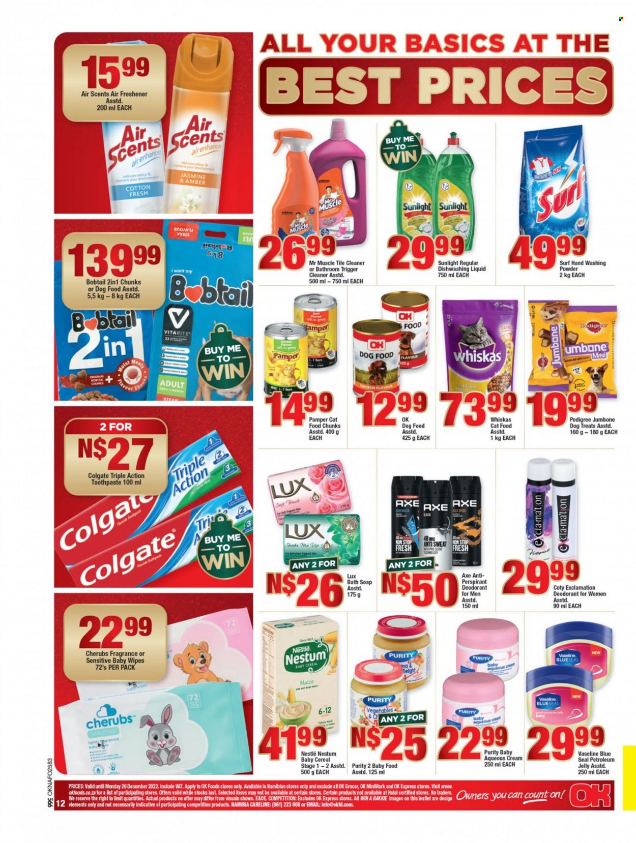 OK catalogue  - 15/12/2022 - 26/12/2022 - Sales products - shakes, Nestlé, cereals, spice, Purity, steak. Page 11.