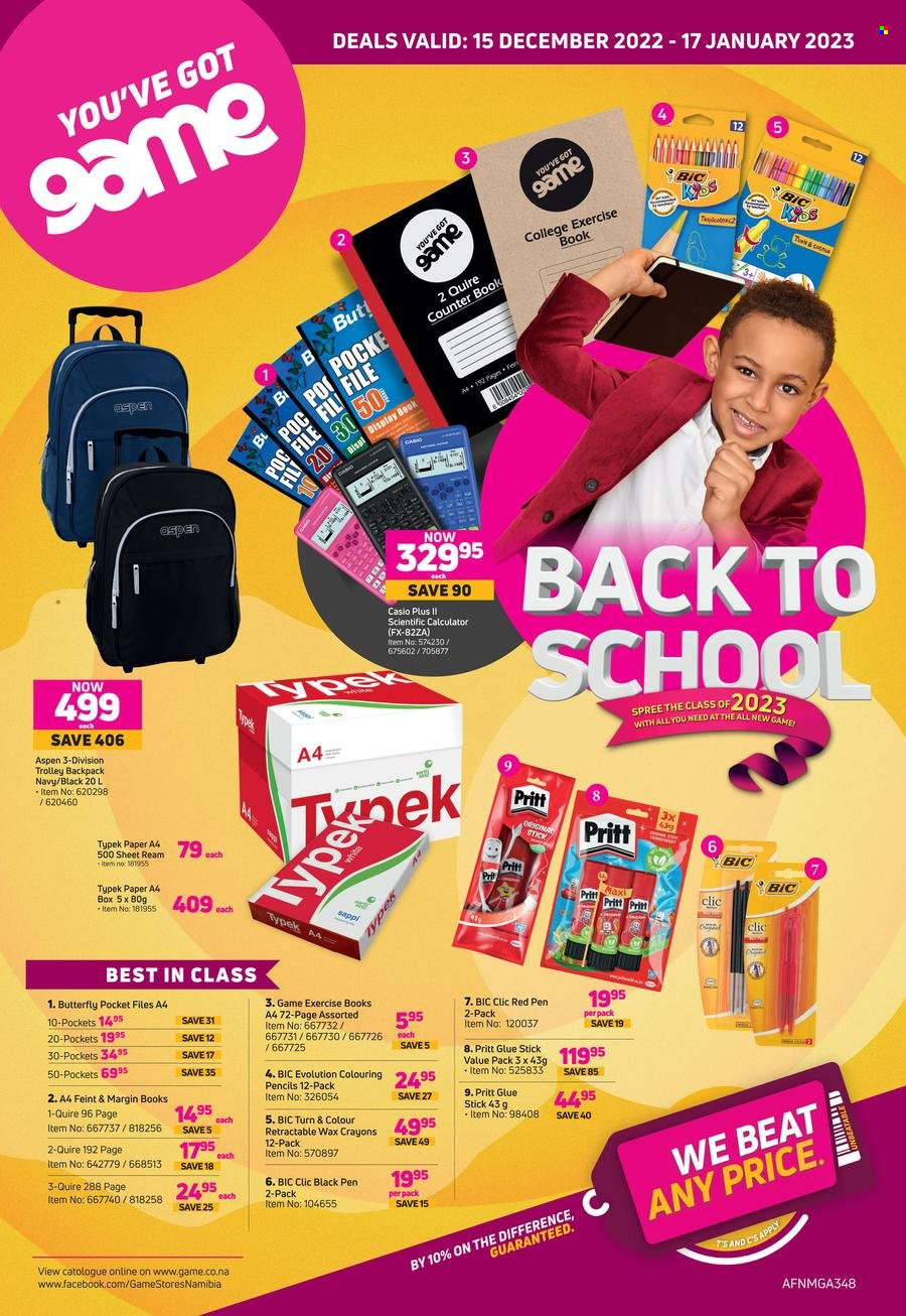 Game catalogue  - 15/12/2022 - 17/01/2023 - Sales products - BIC, trolley. Page 1.