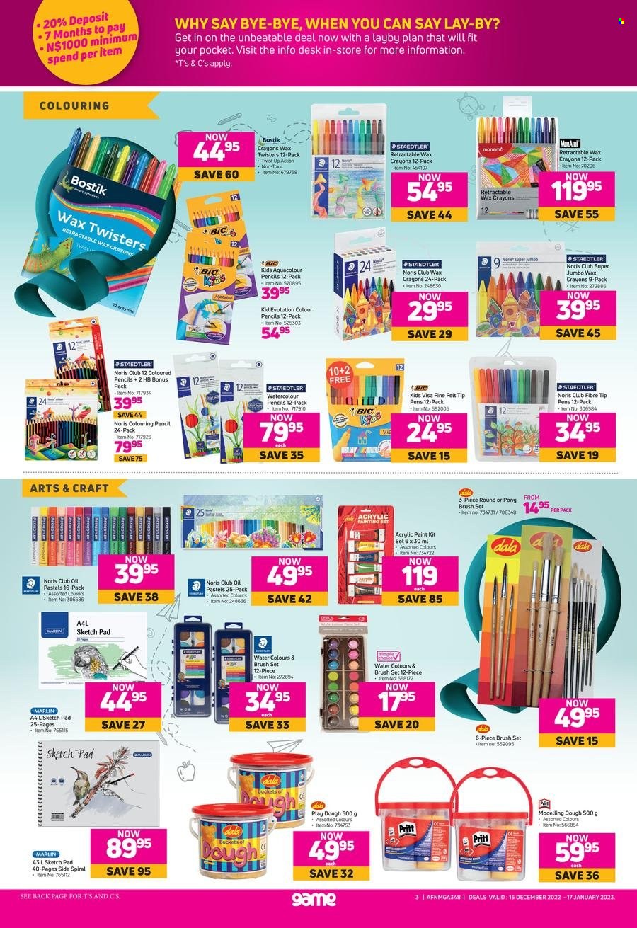 Game catalogue  - 15/12/2022 - 17/01/2023 - Sales products - marlin, brush set, BIC, brush. Page 3.