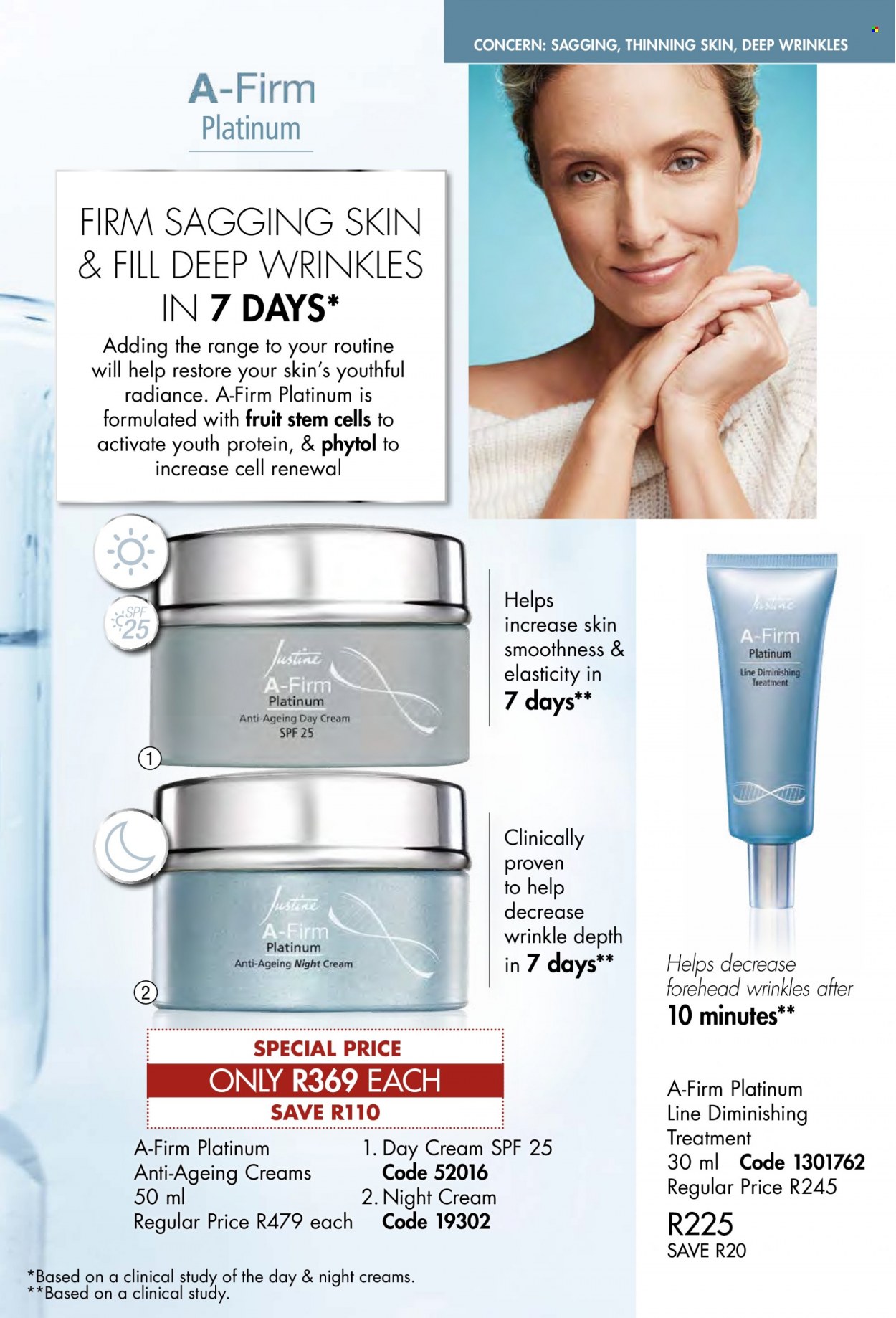 thumbnail - Justine catalogue  - 01/01/2023 - 31/01/2023 - Sales products - day cream, night cream. Page 20.