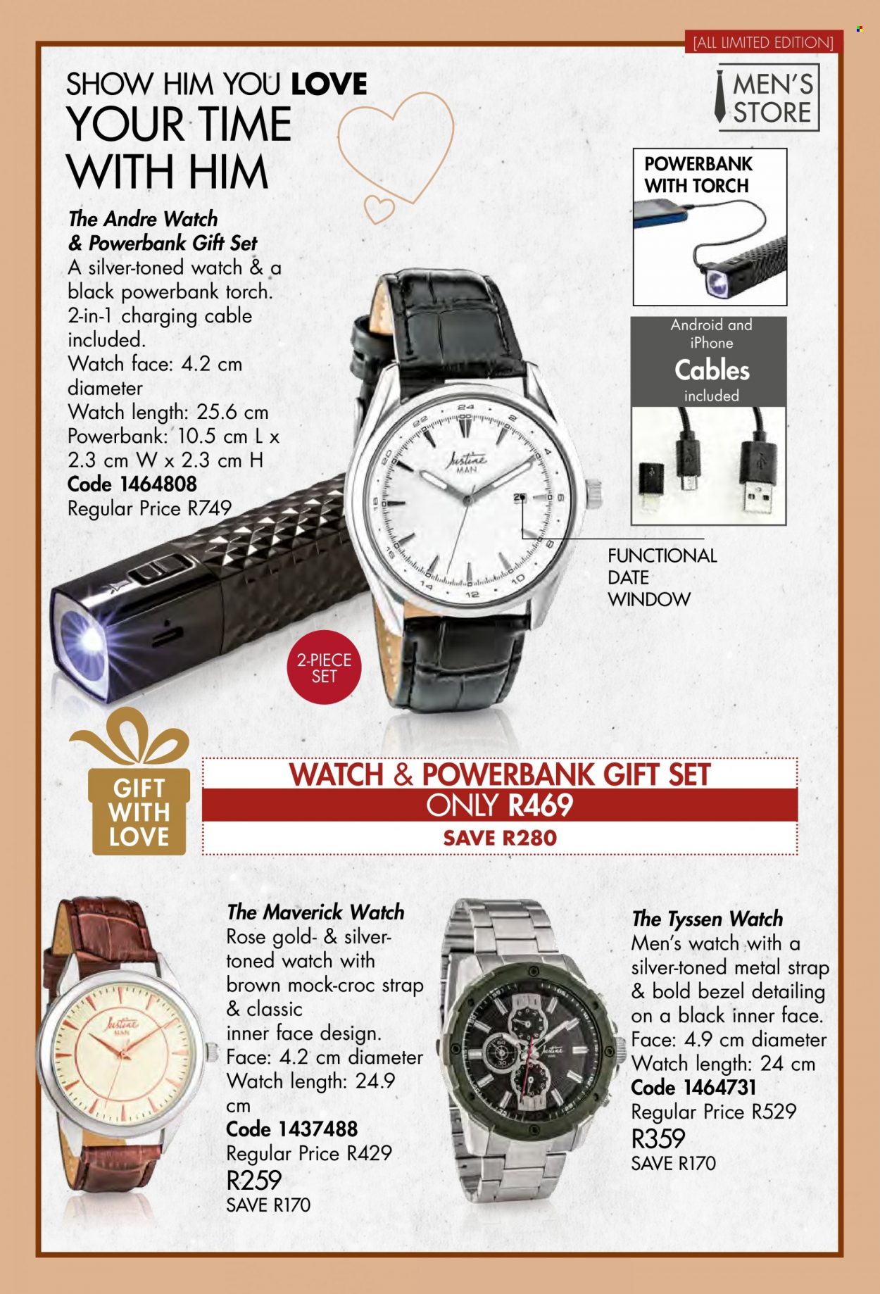 thumbnail - Justine catalogue  - 01/01/2023 - 31/01/2023 - Sales products - gift set, watch. Page 54.