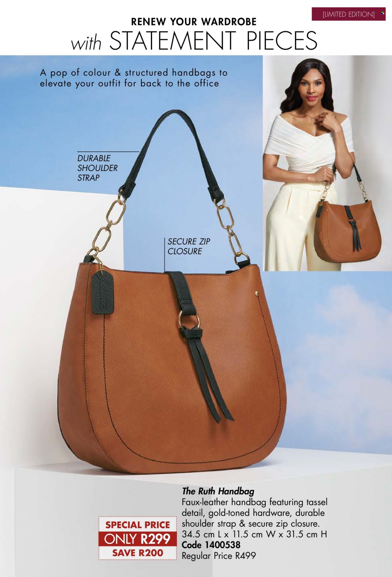 thumbnail - Justine catalogue  - 01/01/2023 - 31/01/2023 - Sales products - handbag. Page 61.