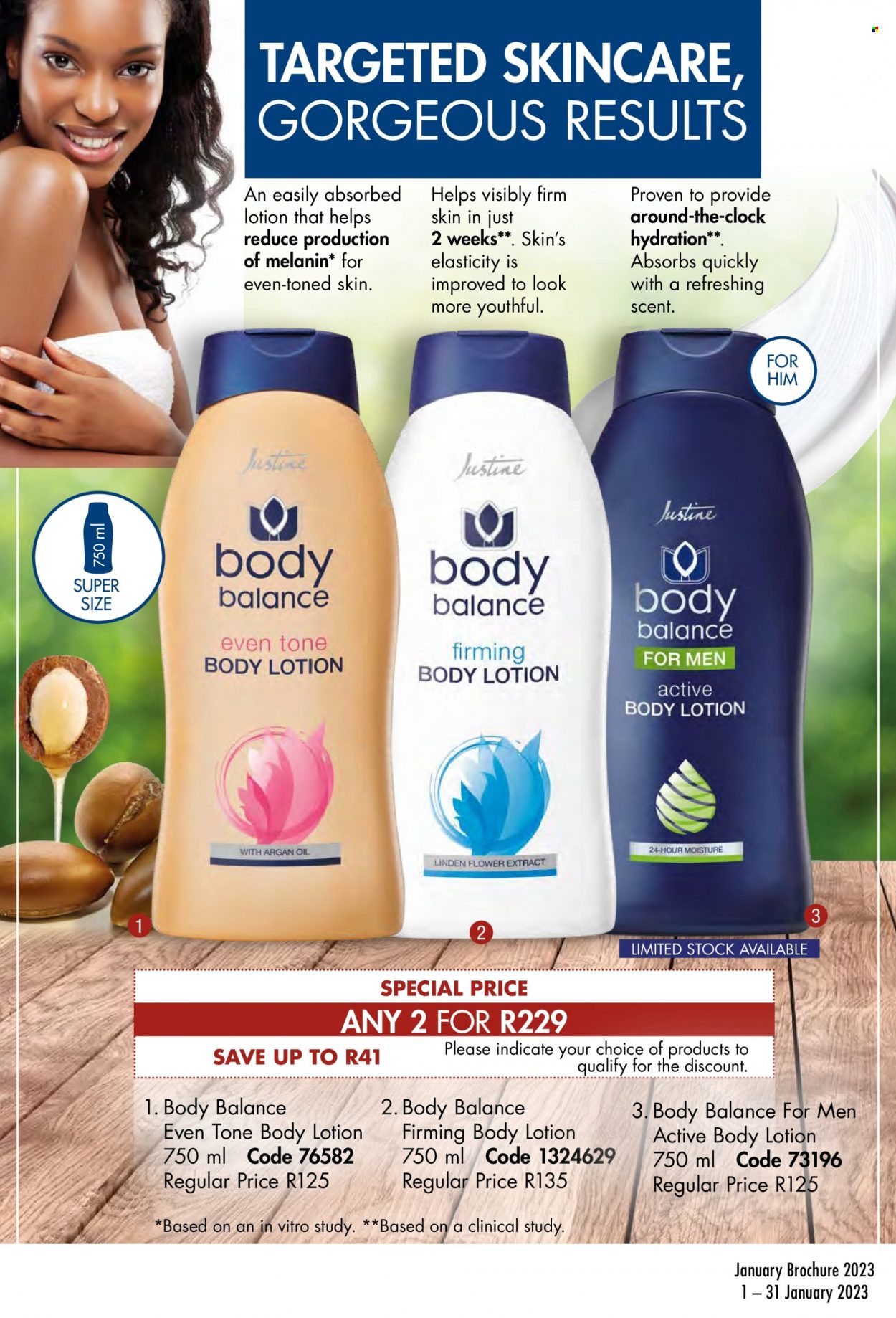 thumbnail - Justine catalogue  - 01/01/2023 - 31/01/2023 - Sales products - body lotion. Page 88.