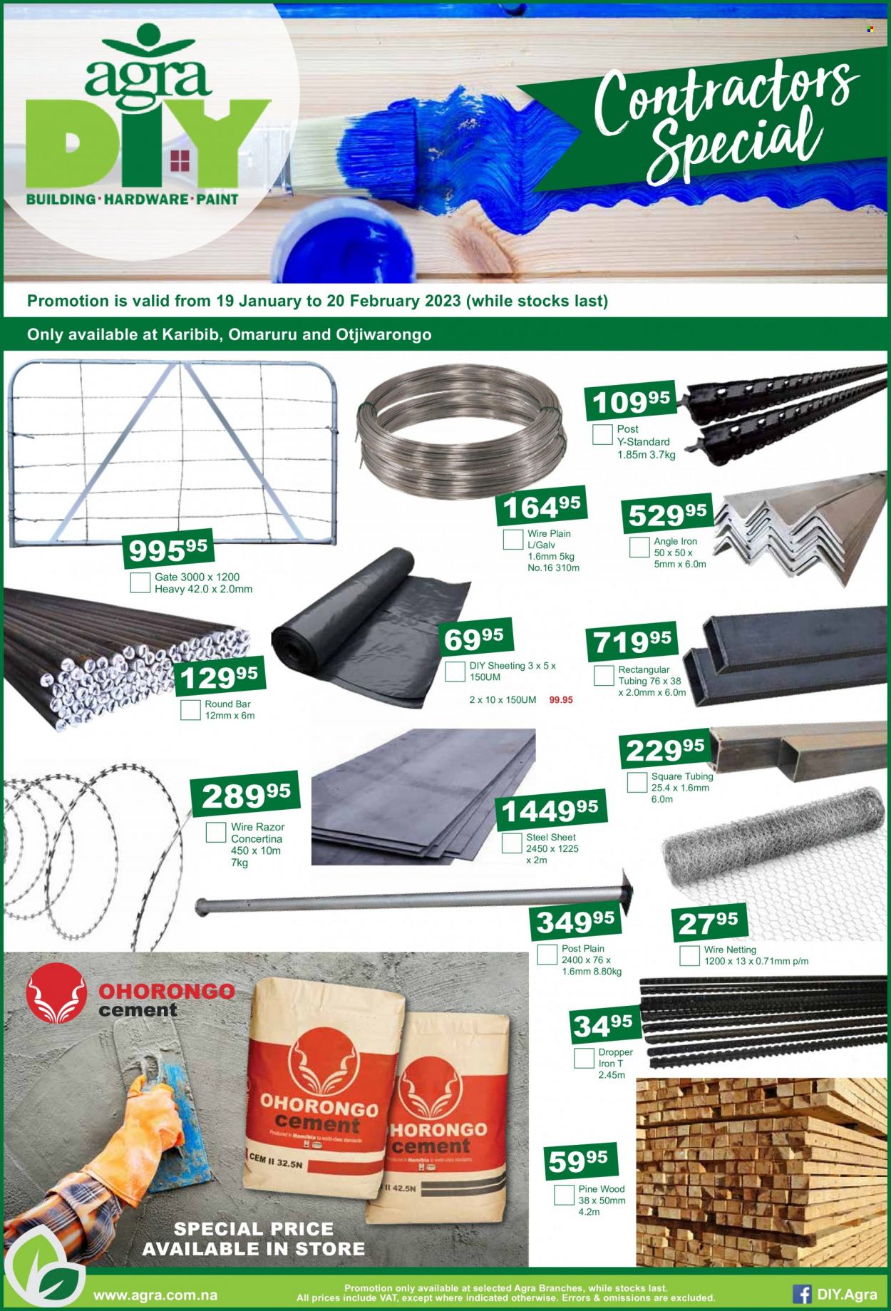 Agra catalogue  - 19/01/2023 - 20/02/2023 - Sales products - sheeting, paint. Page 8.