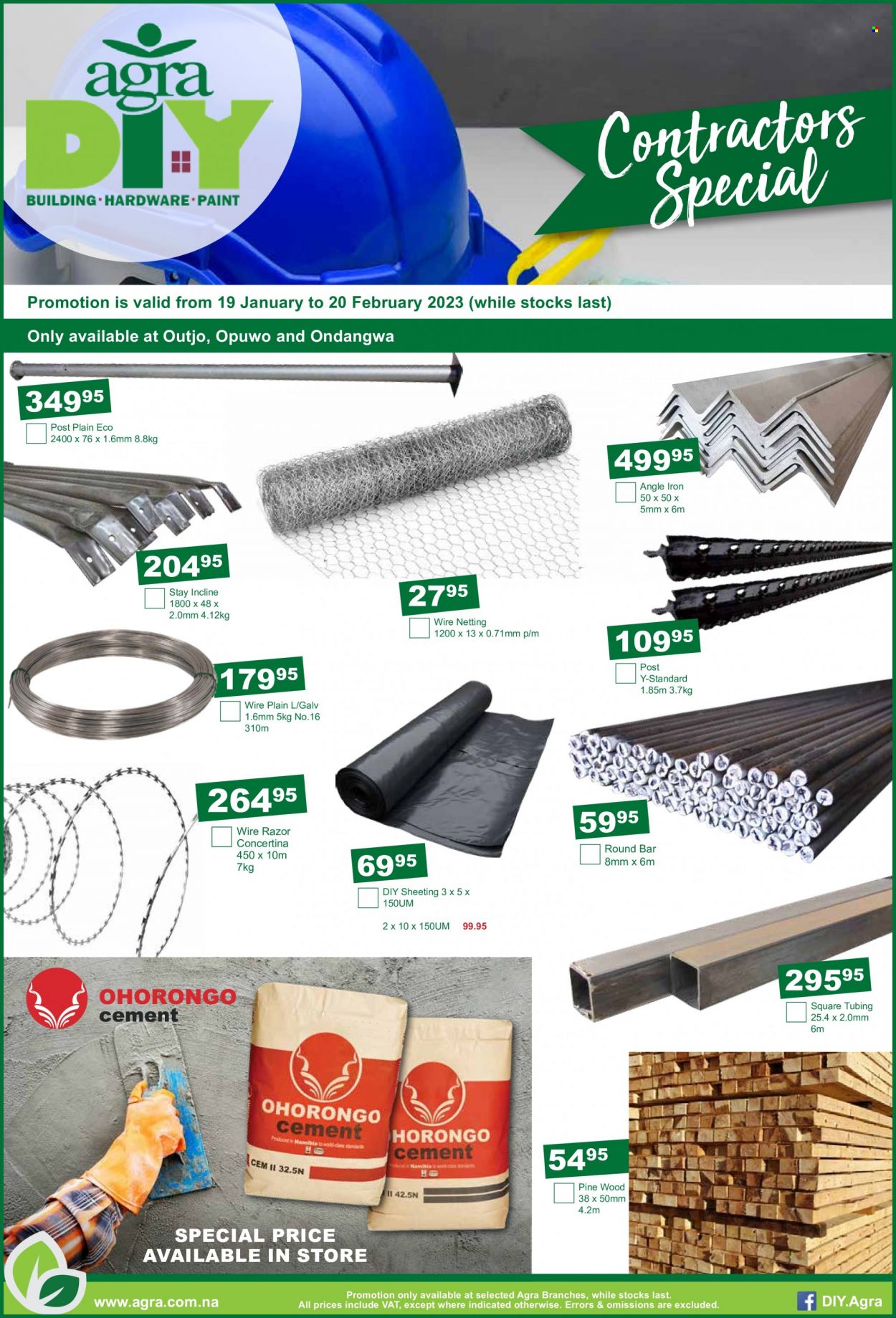 Agra catalogue  - 19/01/2023 - 20/02/2023 - Sales products - sheeting, paint. Page 10.