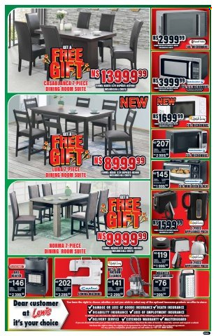 Lewis catalogue  - 03/07/2023 - 12/08/2023 - Sales products - dining room suite. Page 11.