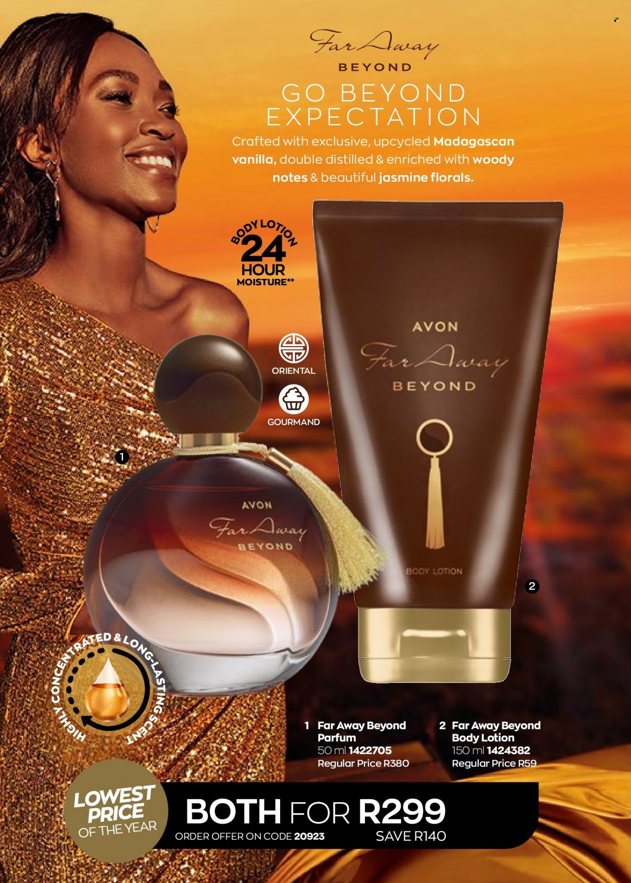 Avon catalogue  - 01/06/2022 - 30/06/2022 - Sales products - Avon, body lotion, eau de parfum, far away. Page 22.