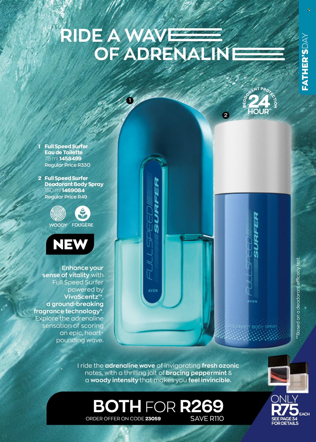 Avon catalogue  - 01/06/2022 - 30/06/2022 - Sales products - body spray, anti-perspirant, eau de toilette, fragrance, deodorant. Page 41.