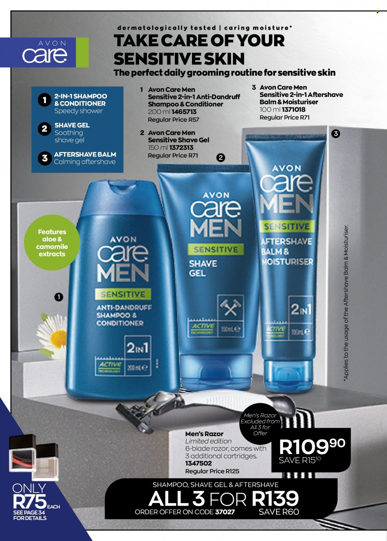 Avon catalogue  - 01/06/2022 - 30/06/2022 - Sales products - shampoo, Avon, conditioner, after shave, razor, shave gel. Page 46.