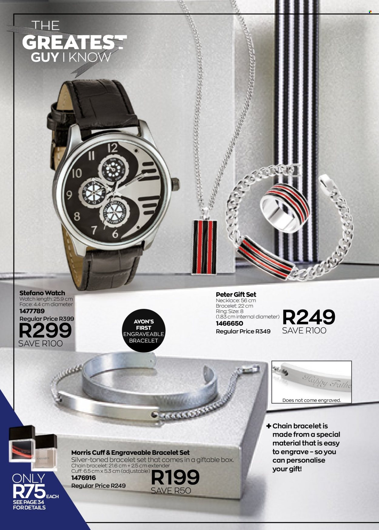 Avon catalogue  - 01/06/2022 - 30/06/2022 - Sales products - Avon, gift set, bracelet, necklace, watch. Page 54.