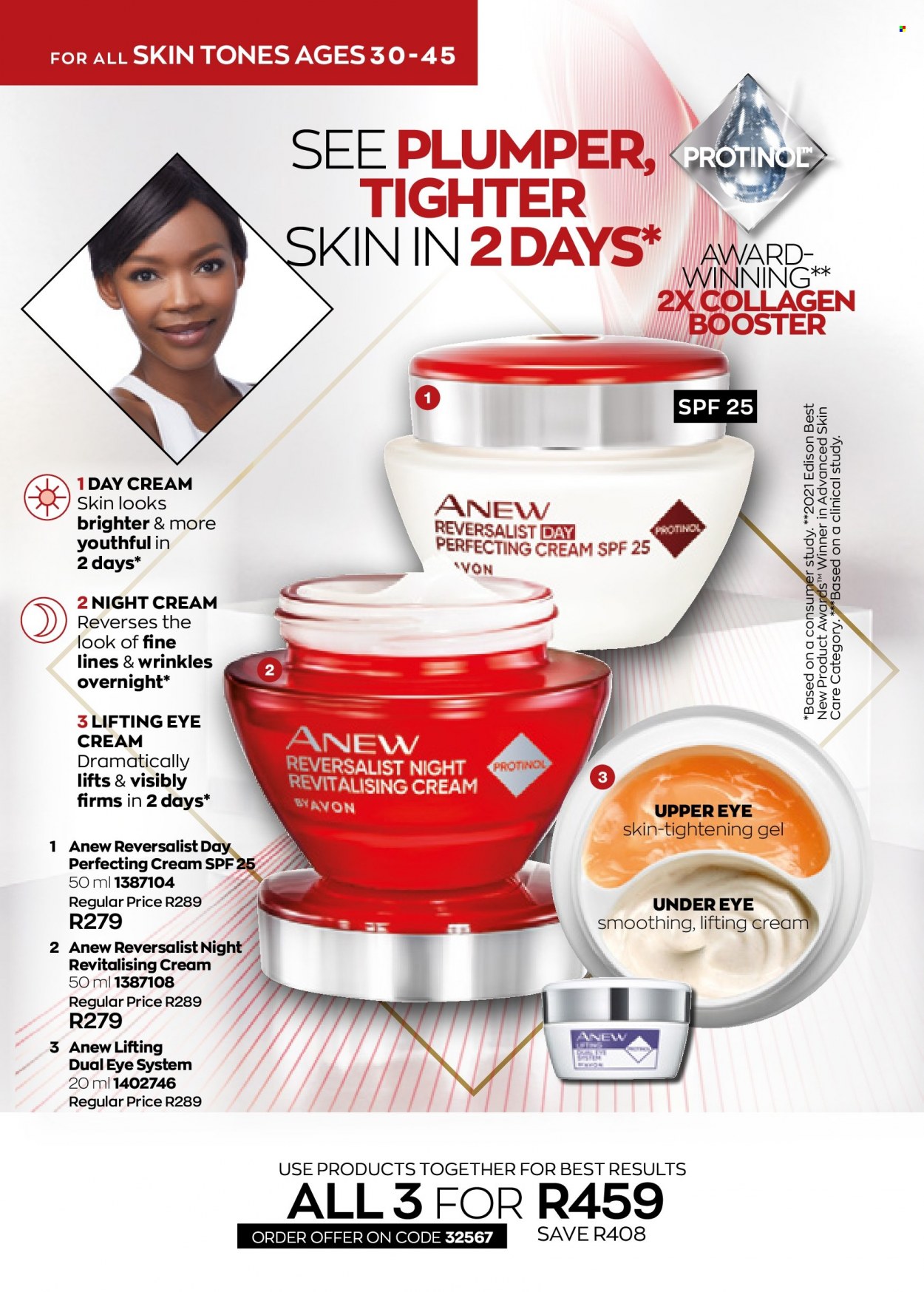 Avon catalogue  - 01/06/2022 - 30/06/2022 - Sales products - Anew, day cream, night cream, eye cream. Page 104.