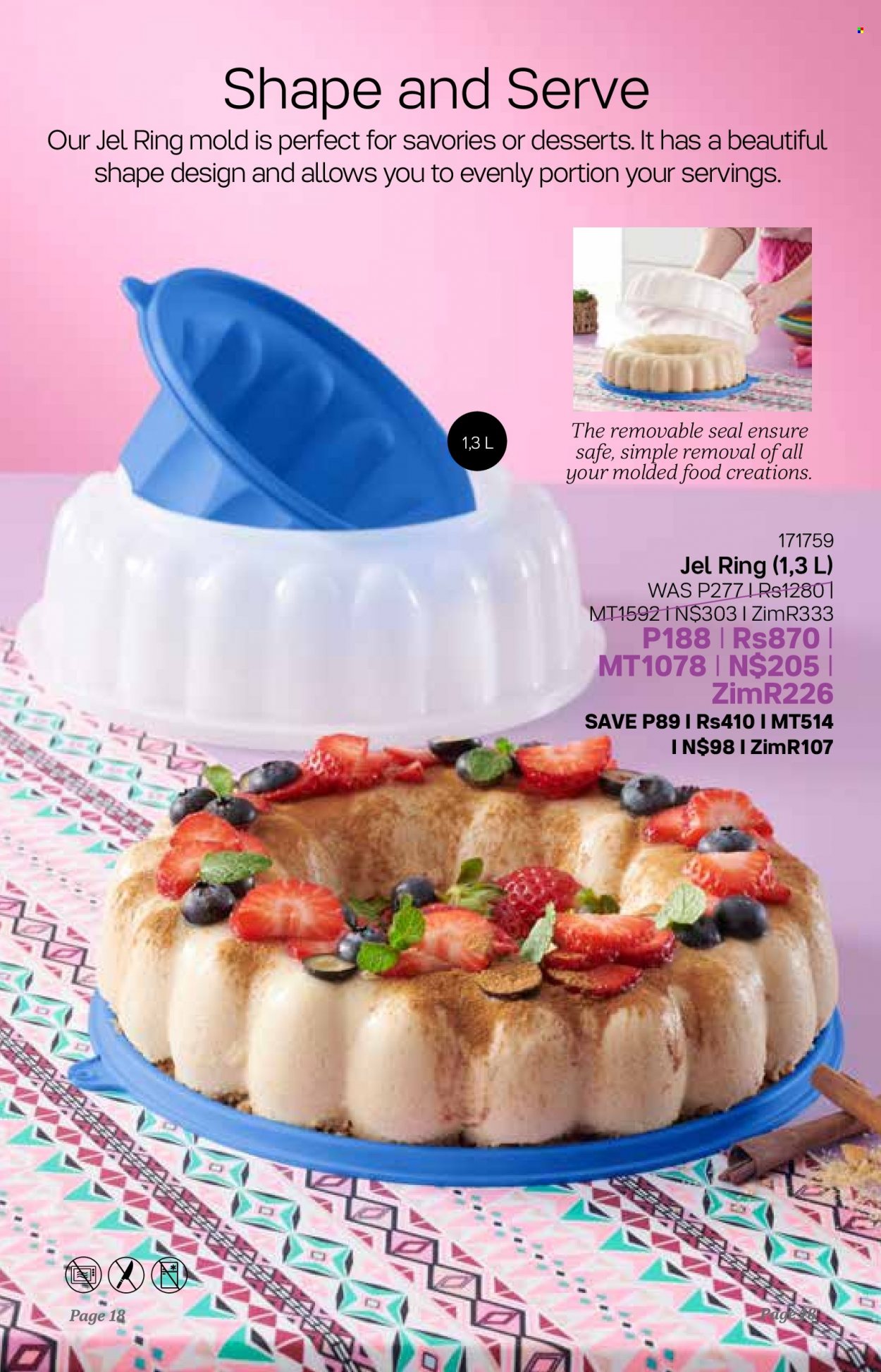 Tupperware catalogue  - 06/09/2023 - 03/10/2023 - Sales products - safe. Page 18.