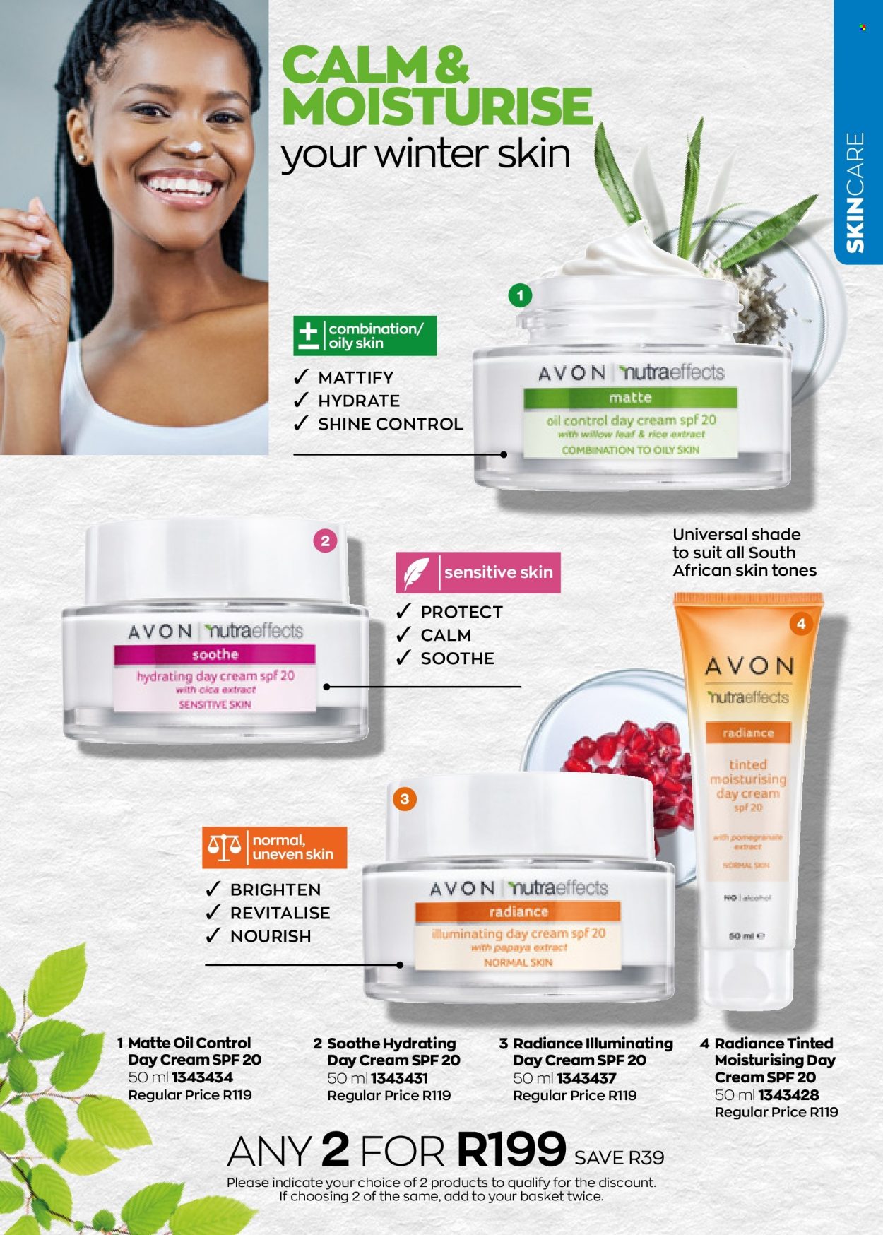 Avon catalogue  - 01/06/2022 - 30/06/2022 - Sales products - Avon, day cream, Nutra Effects, comb. Page 113.