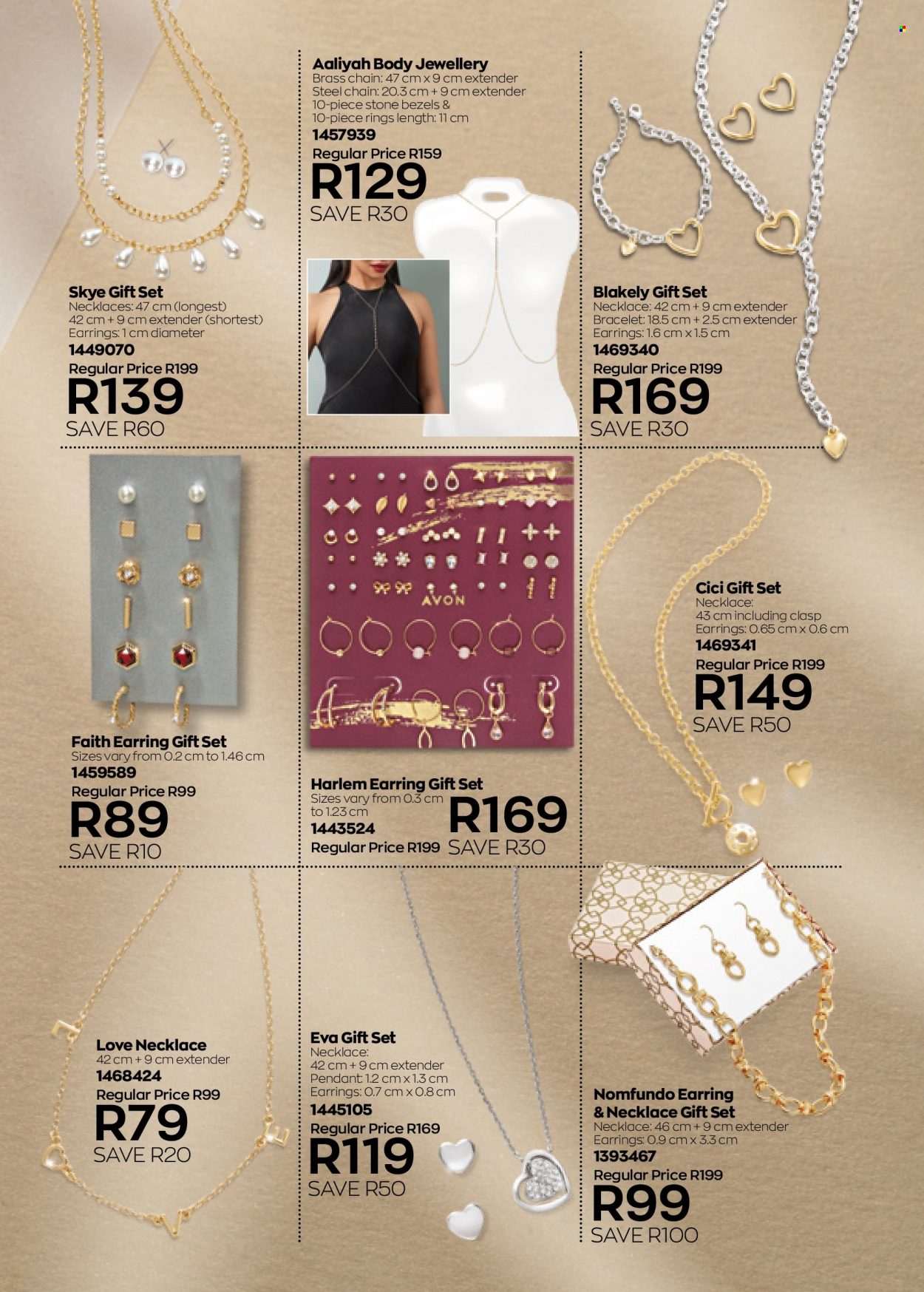 thumbnail - Avon catalogue  - 01/06/2022 - 30/06/2022 - Sales products - gift set, bracelet, earrings, necklace, pendant. Page 174.