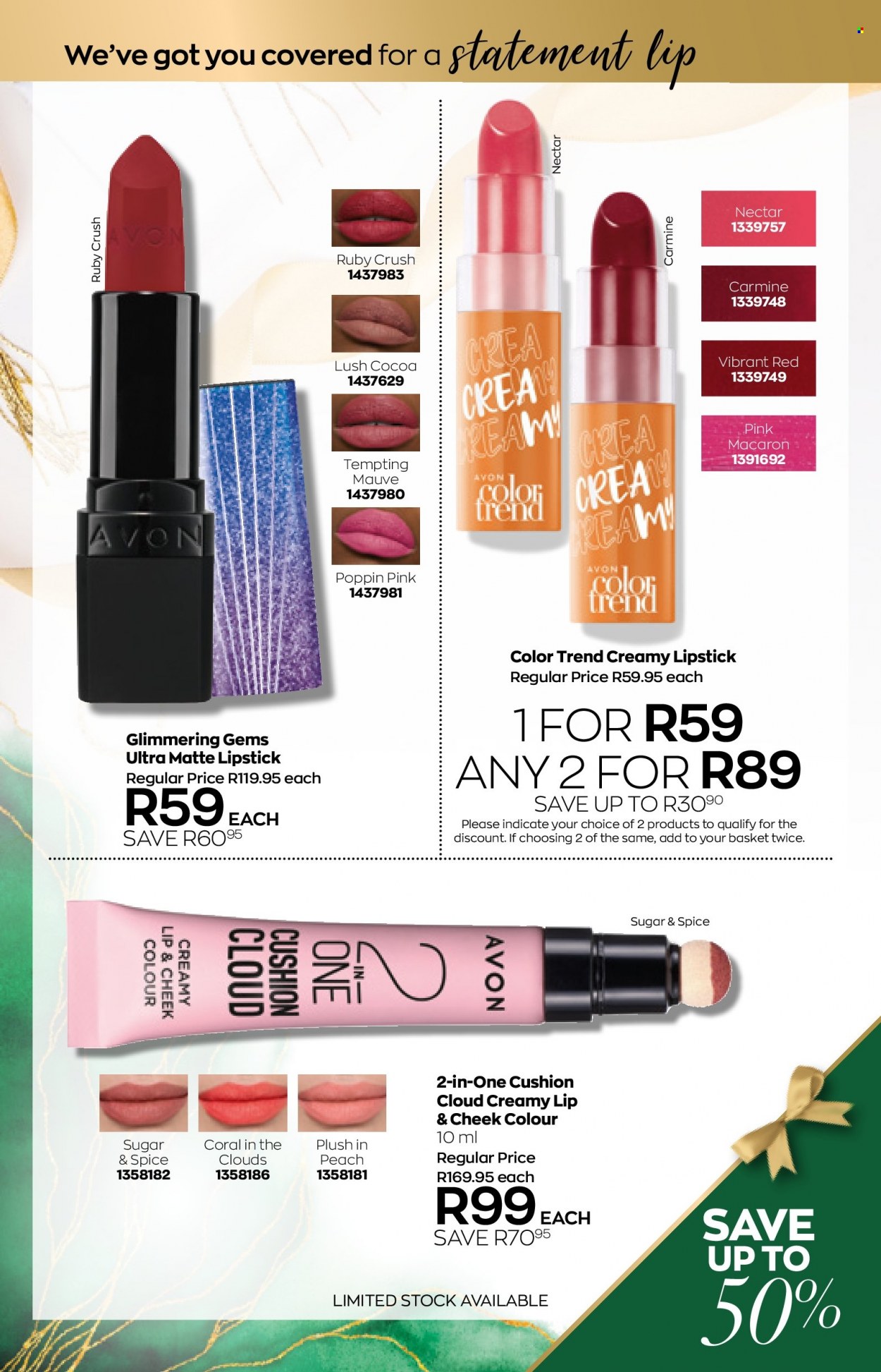 Avon catalogue  - 01/06/2022 - 30/06/2022 - Sales products - Avon, lipstick. Page 13.