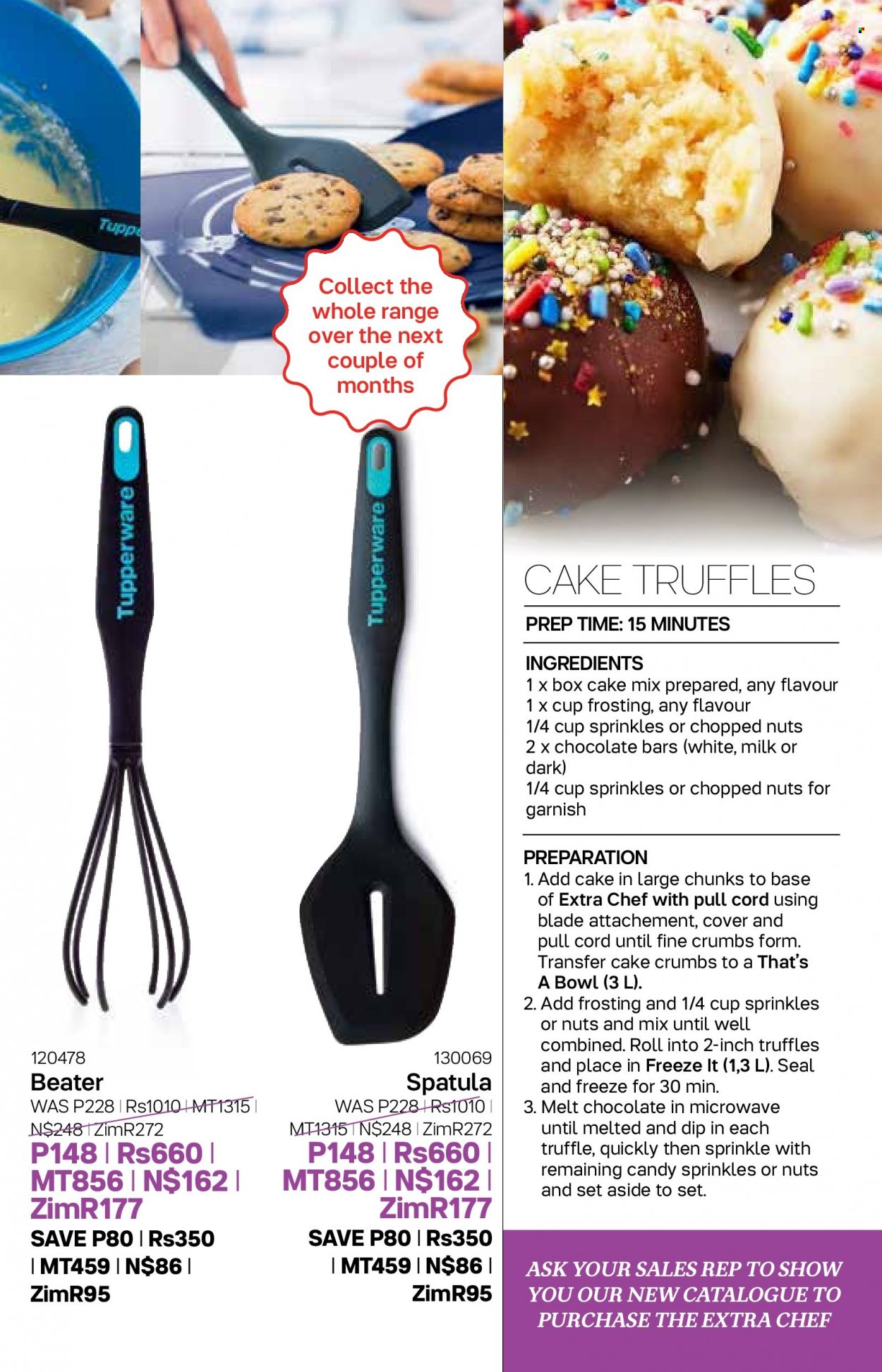 Tupperware catalogue  - 11/05/2022 - 07/06/2022 - Sales products - spatula, cup, Extra Chef. Page 17.