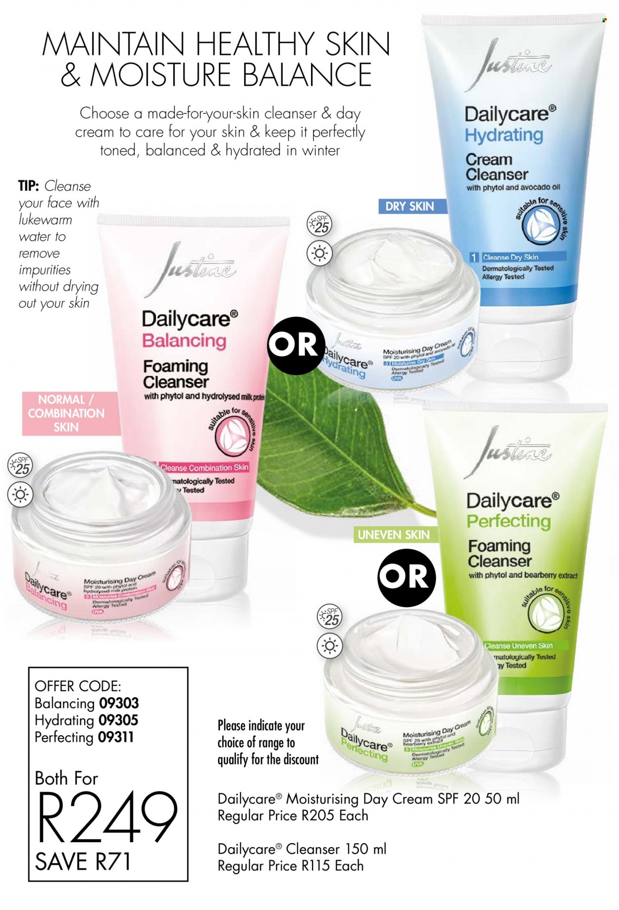 thumbnail - Justine catalogue  - 17/06/2022 - 30/06/2022 - Sales products - cleanser, day cream. Page 22.