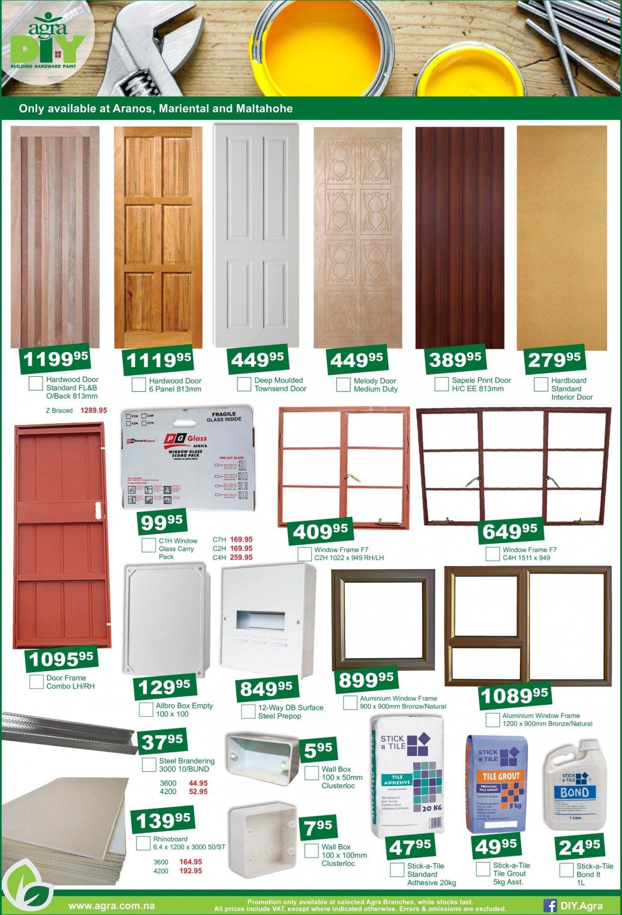 Agra catalogue  - 21/06/2022 - 17/07/2022 - Sales products - adhesive, wall box, door. Page 5.