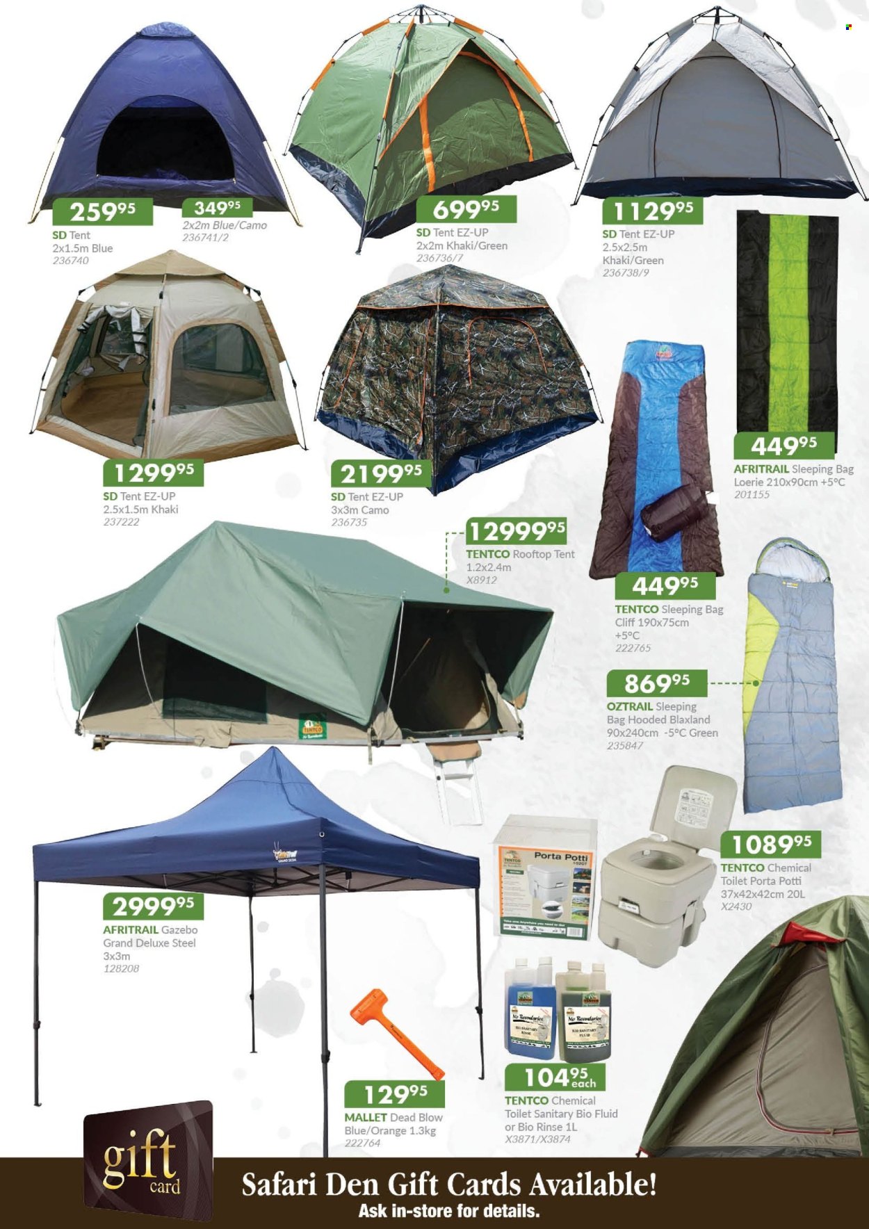 thumbnail - Agra catalogue  - 14/03/2024 - 15/06/2024 - Sales products - toilet, gazebo, sleeping bag, tent. Page 7.