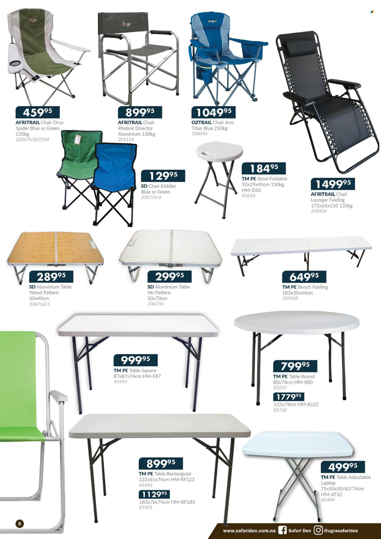 thumbnail - Agra catalogue  - 14/03/2024 - 15/06/2024 - Sales products - table, chair. Page 8.