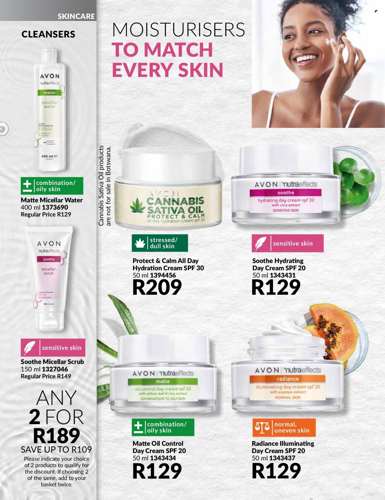 thumbnail - Avon catalogue  - 01/04/2024 - 30/04/2024 - Sales products - Avon, cleanser, day cream, micellar water, Nutra Effects. Page 114.