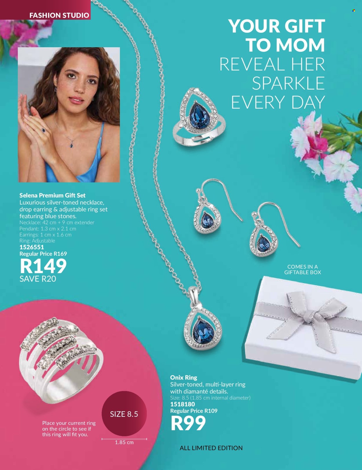 thumbnail - Avon catalogue  - 01/04/2024 - 30/04/2024 - Sales products - gift set, earrings, necklace, pendant. Page 136.