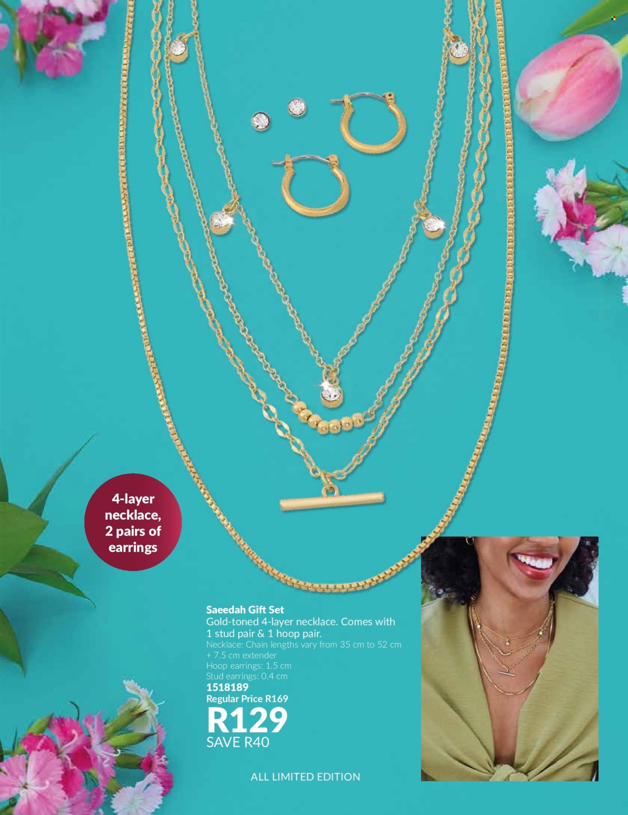 thumbnail - Avon catalogue  - 01/04/2024 - 30/04/2024 - Sales products - gift set, earrings, necklace. Page 137.