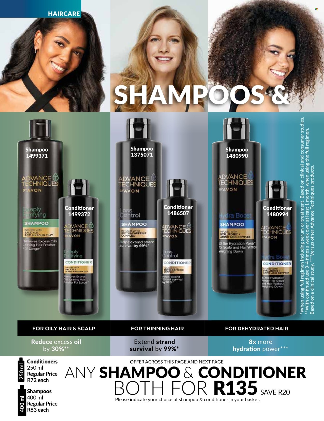 thumbnail - Avon catalogue  - 01/04/2024 - 30/04/2024 - Sales products - shampoo, serum, conditioner. Page 166.