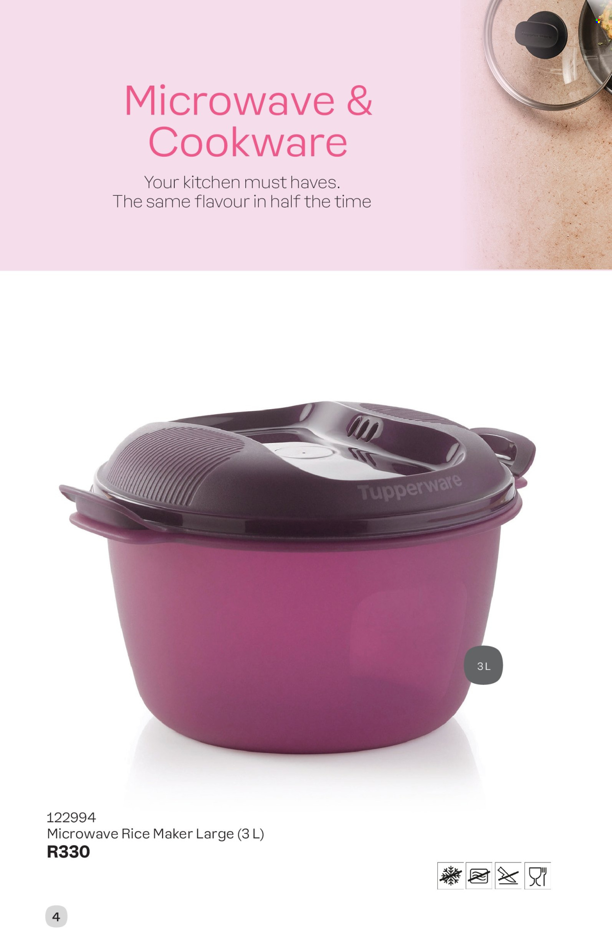 thumbnail - Tupperware catalogue  - Sales products - cookware set. Page 4.