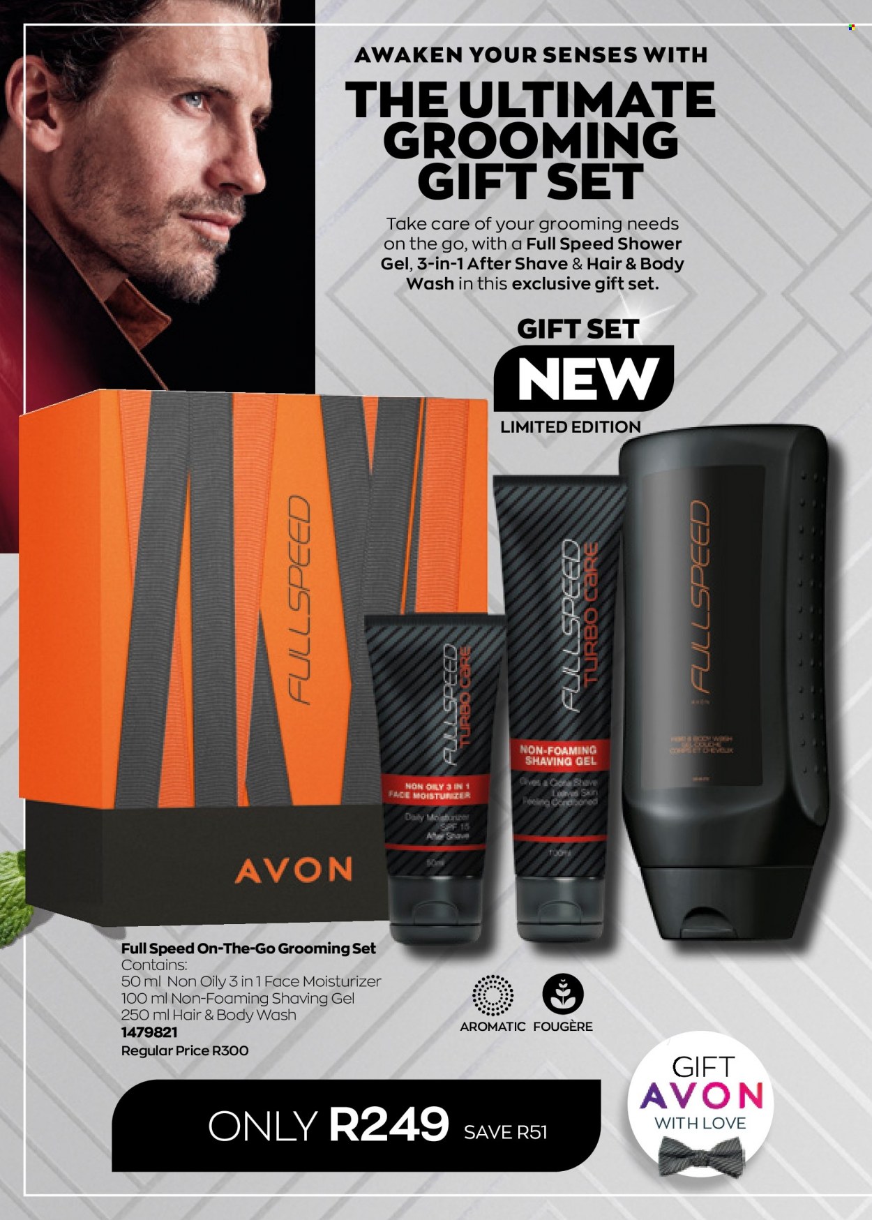 Avon catalogue  - 01/07/2022 - 31/07/2022 - Sales products - body wash, shower gel, hair & body wash, Avon, moisturizer, after shave, grooming set, gift set. Page 36.
