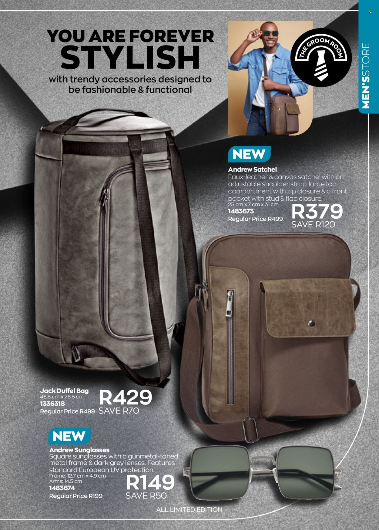 Avon catalogue  - 01/07/2022 - 31/07/2022 - Sales products - bag, duffel bag, sunglasses. Page 47.
