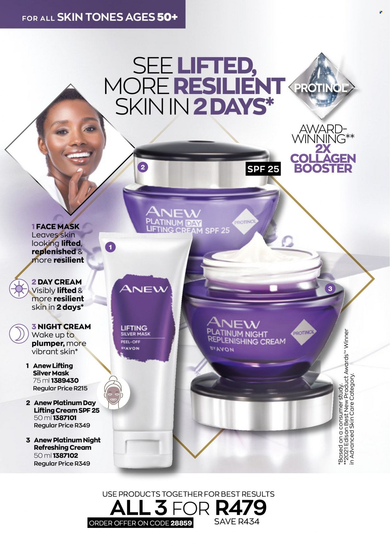 Avon catalogue  - 01/07/2022 - 31/07/2022 - Sales products - Anew, day cream, night cream, face mask. Page 90.