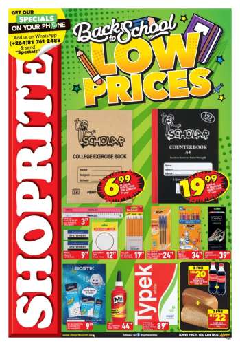 thumbnail - Shoprite catalogue - Back To School Low Prices