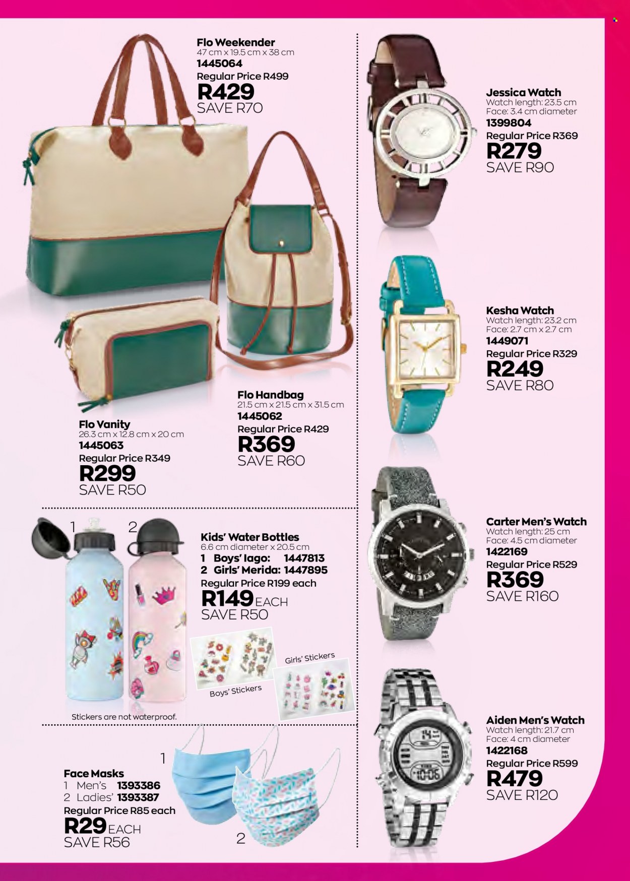 Avon catalogue  - 01/07/2022 - 31/07/2022 - Sales products - face mask, handbag, watch. Page 167.