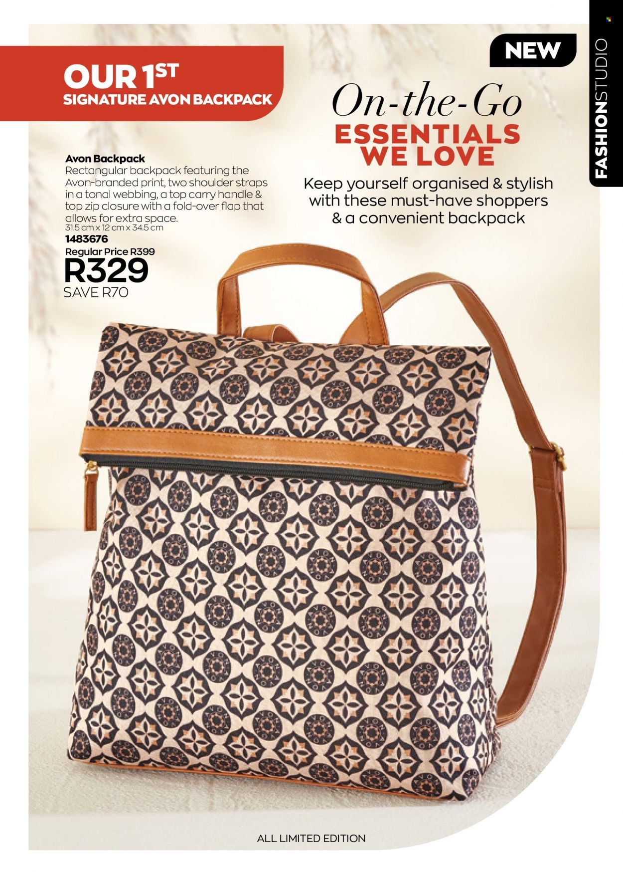 thumbnail - Avon catalogue  - 01/07/2022 - 31/07/2022 - Sales products - Avon, backpack. Page 177.