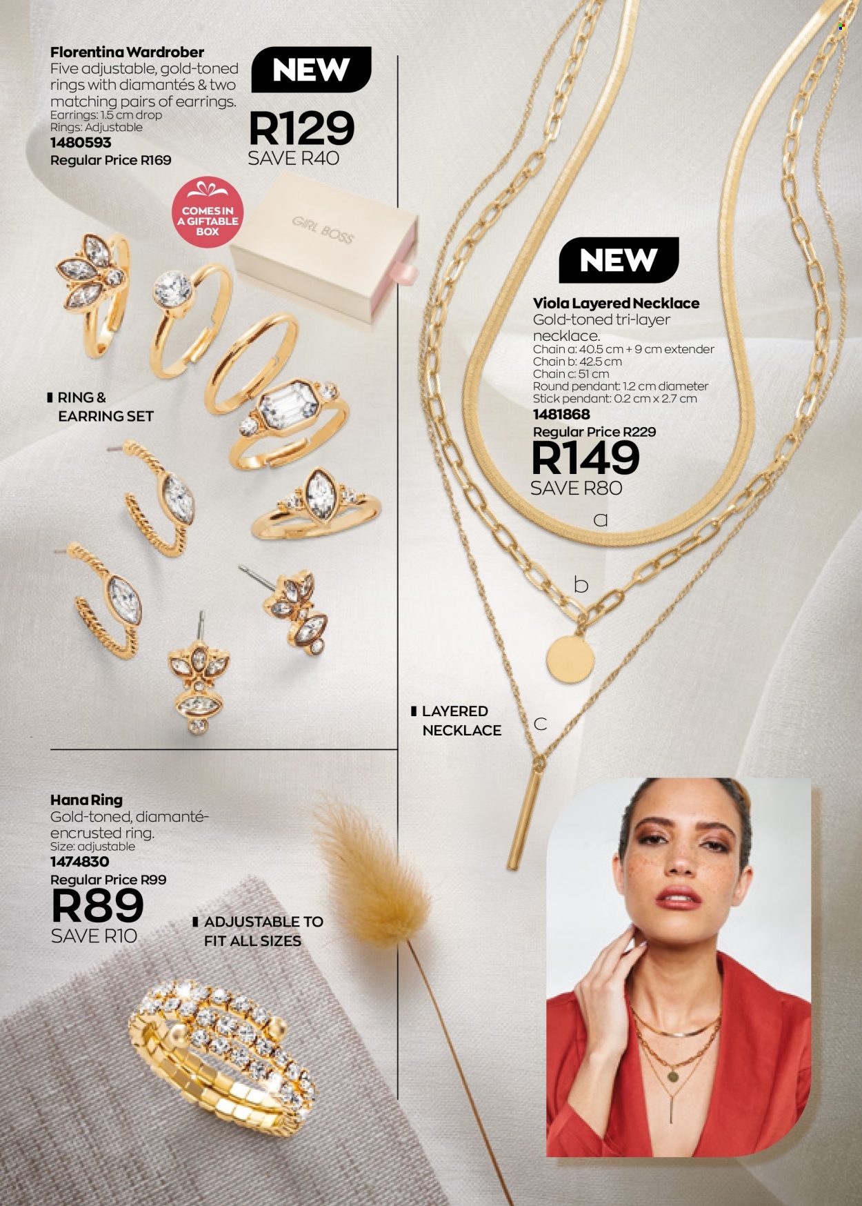 thumbnail - Avon catalogue  - 01/07/2022 - 31/07/2022 - Sales products - earrings, necklace, pendant. Page 180.