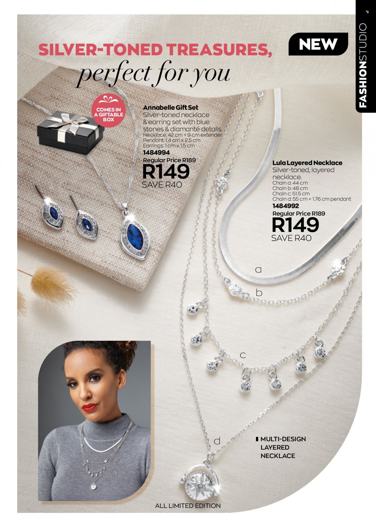 thumbnail - Avon catalogue  - 01/07/2022 - 31/07/2022 - Sales products - gift set, earrings, necklace, pendant. Page 183.