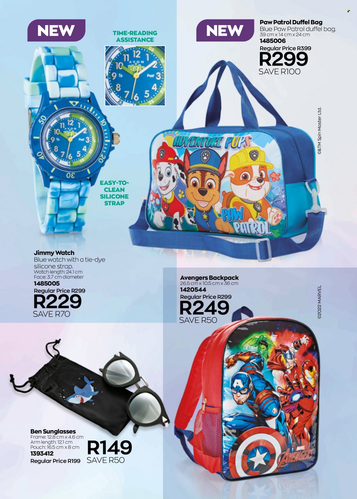 thumbnail - Avon catalogue  - 01/07/2022 - 31/07/2022 - Sales products - backpack, bag, duffel bag, sunglasses, watch. Page 188.
