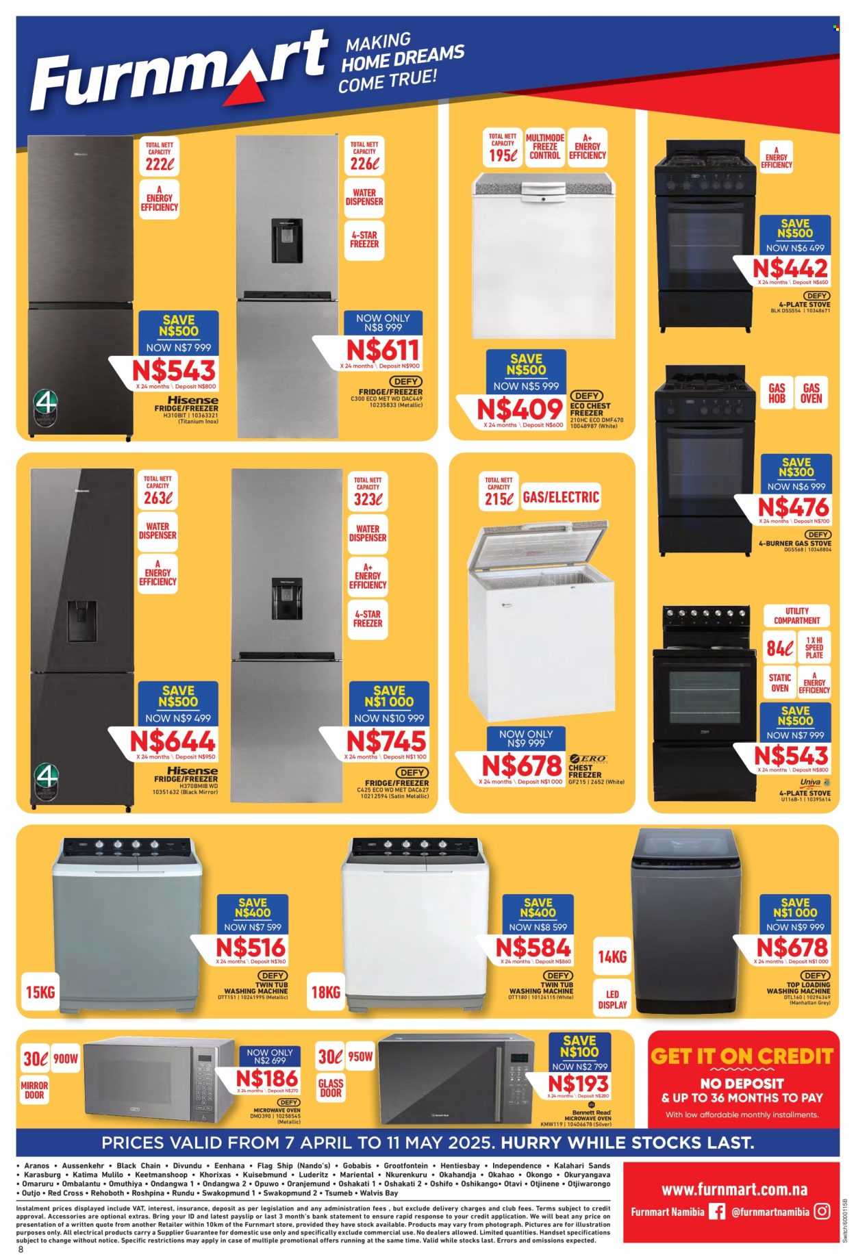 Furnmart specials - 07/04/2025 - 11/05/2025. Page 1