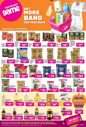 Game catalogue  - 01/05/2025 - 28/05/2025.