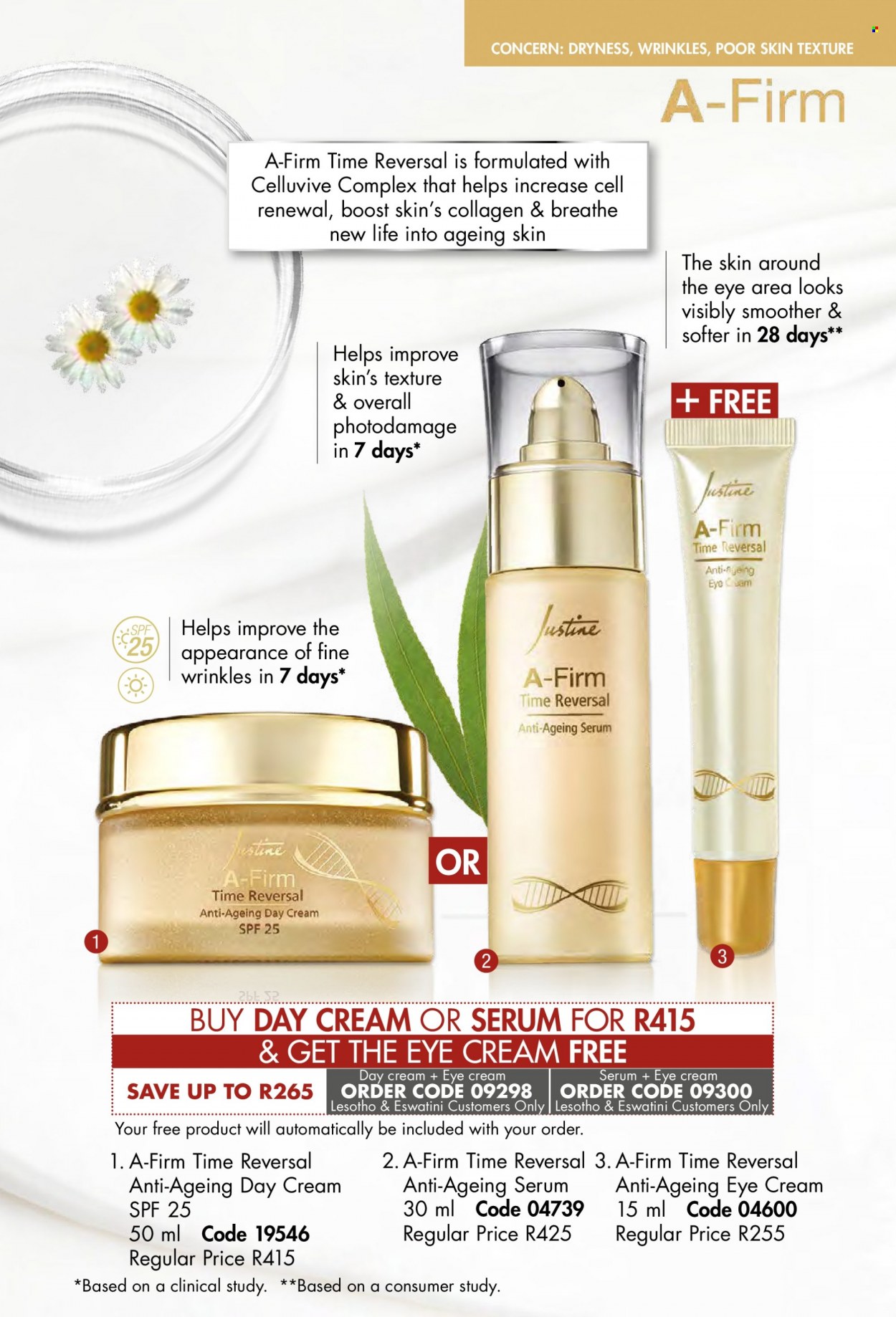 thumbnail - Justine catalogue  - 01/07/2022 - 31/07/2022 - Sales products - day cream, serum, eye cream. Page 25.