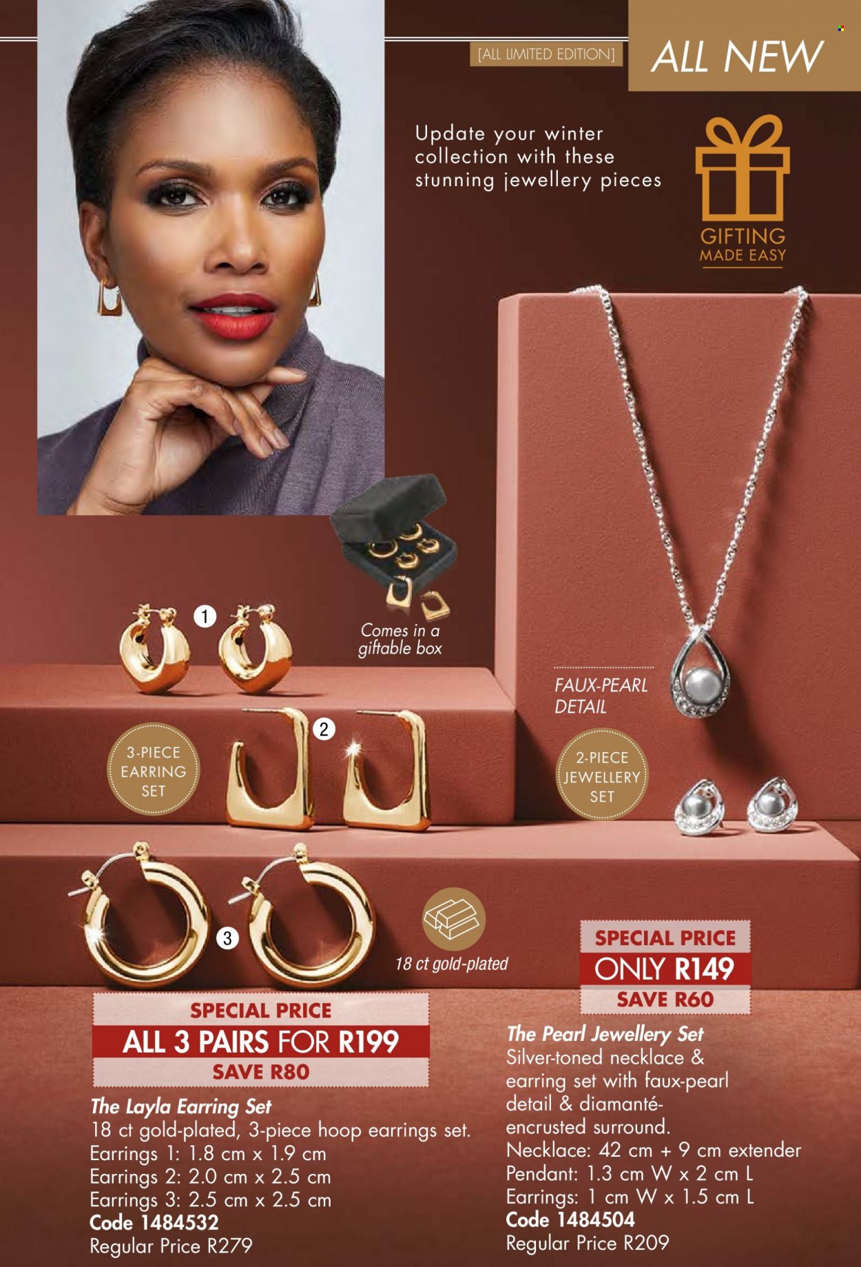 thumbnail - Justine catalogue  - 01/07/2022 - 31/07/2022 - Sales products - earrings, necklace, pendant. Page 69.