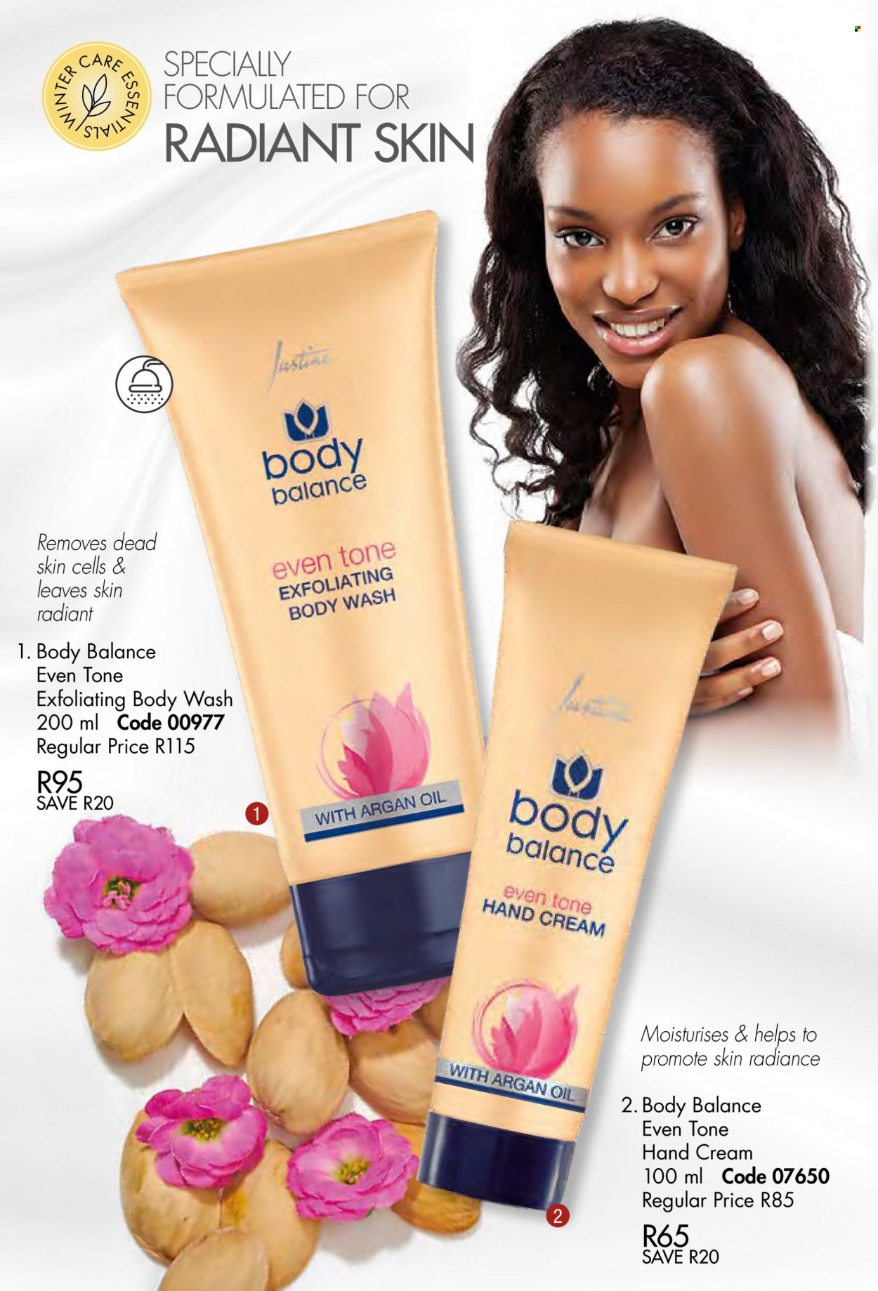 thumbnail - Justine catalogue  - 01/07/2022 - 31/07/2022 - Sales products - body wash, hand cream. Page 76.