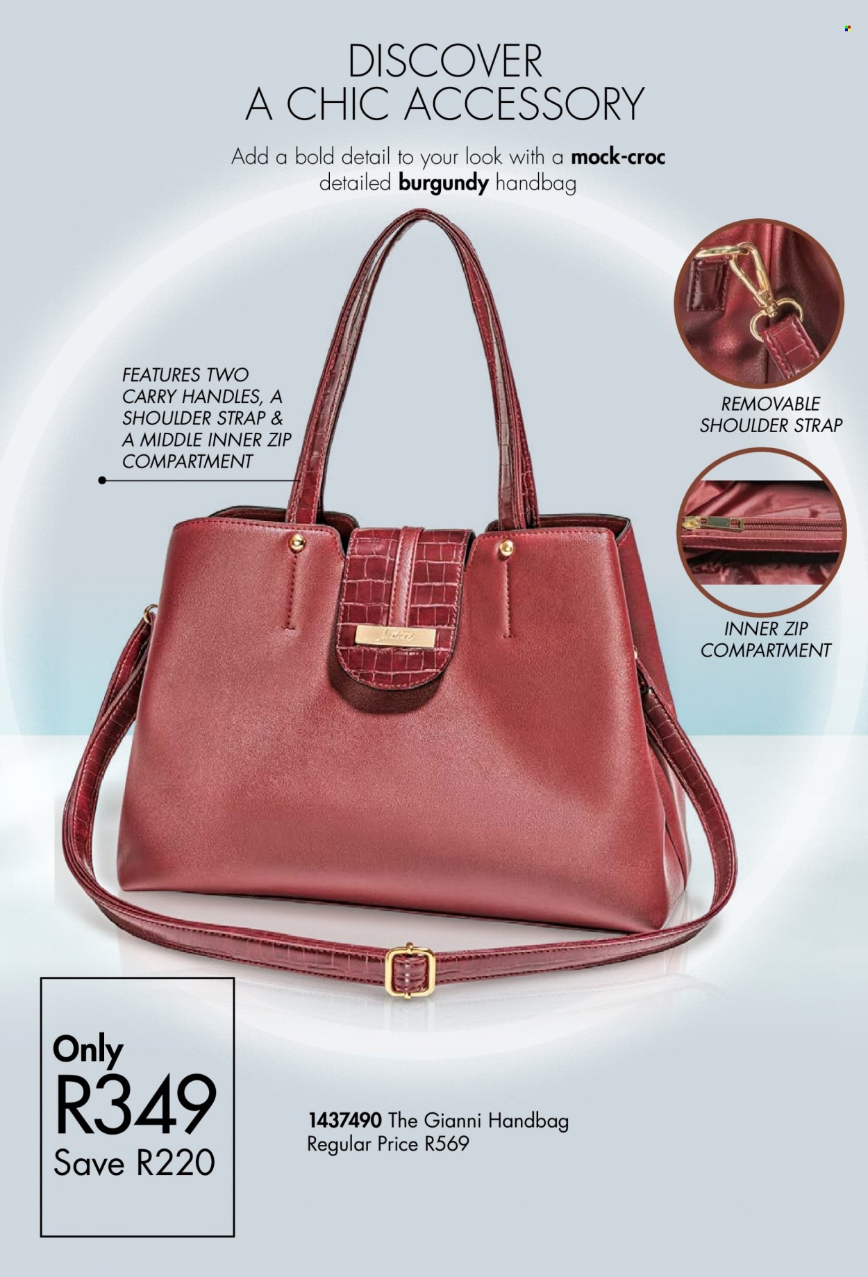 thumbnail - Justine catalogue  - 05/07/2022 - 31/07/2022 - Sales products - handbag. Page 14.