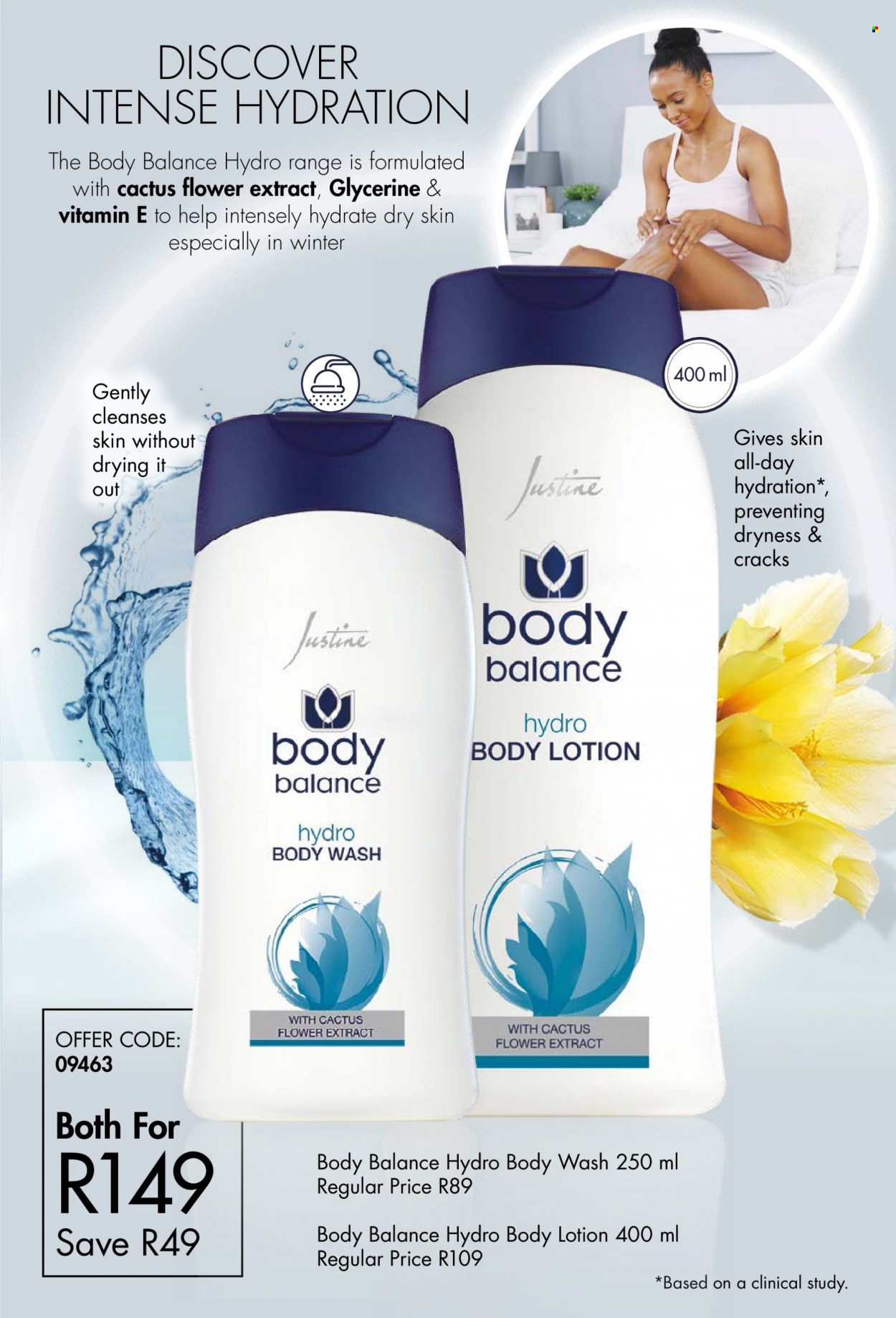 thumbnail - Justine catalogue  - 05/07/2022 - 31/07/2022 - Sales products - body wash, body lotion. Page 27.