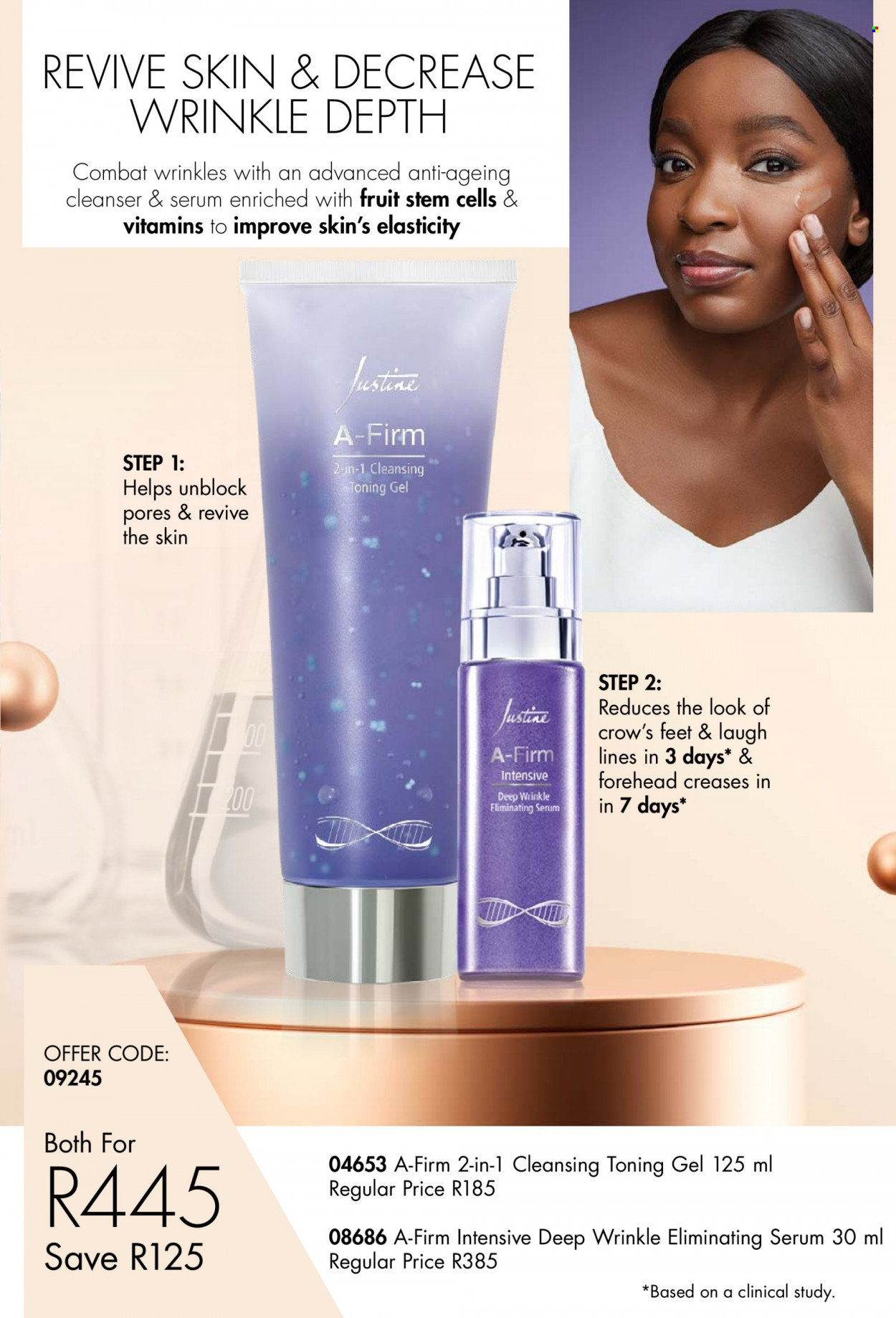 thumbnail - Justine catalogue  - 07/07/2022 - 31/07/2022 - Sales products - cleanser, serum. Page 7.